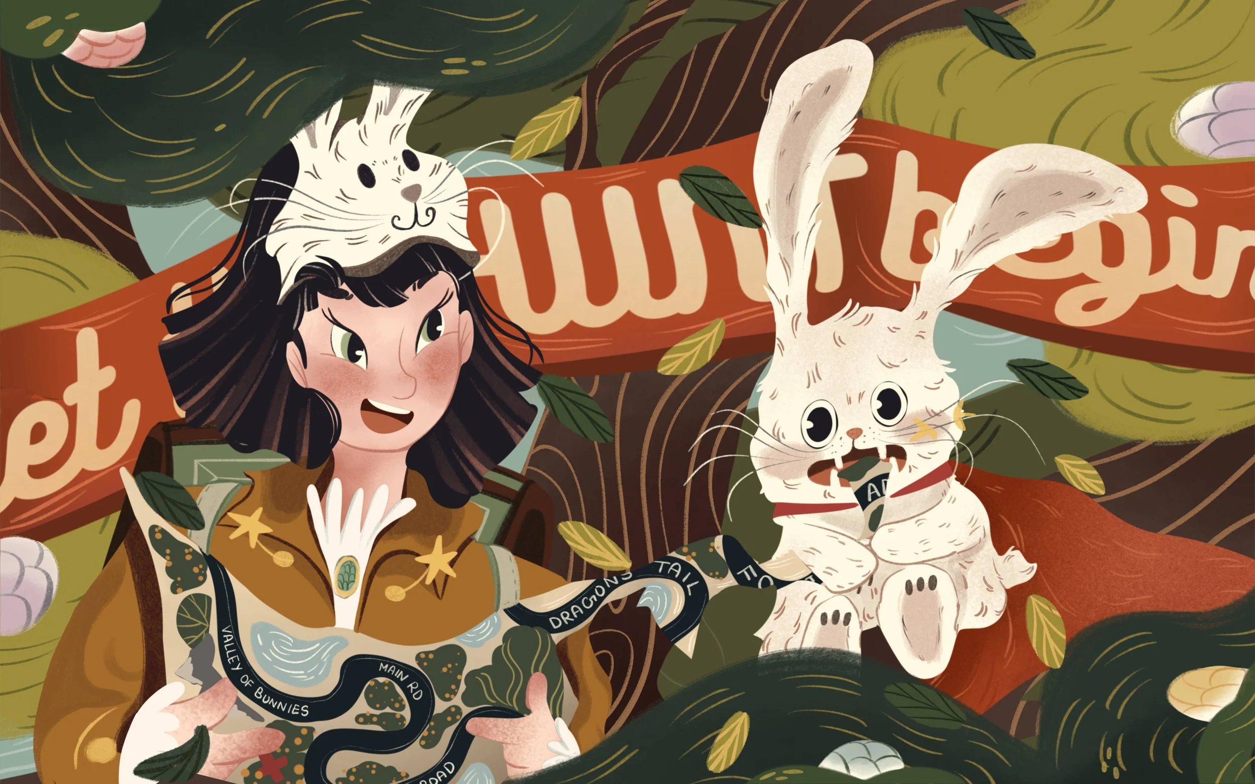 Easter Hunt - Whimsical Illustration.jpg