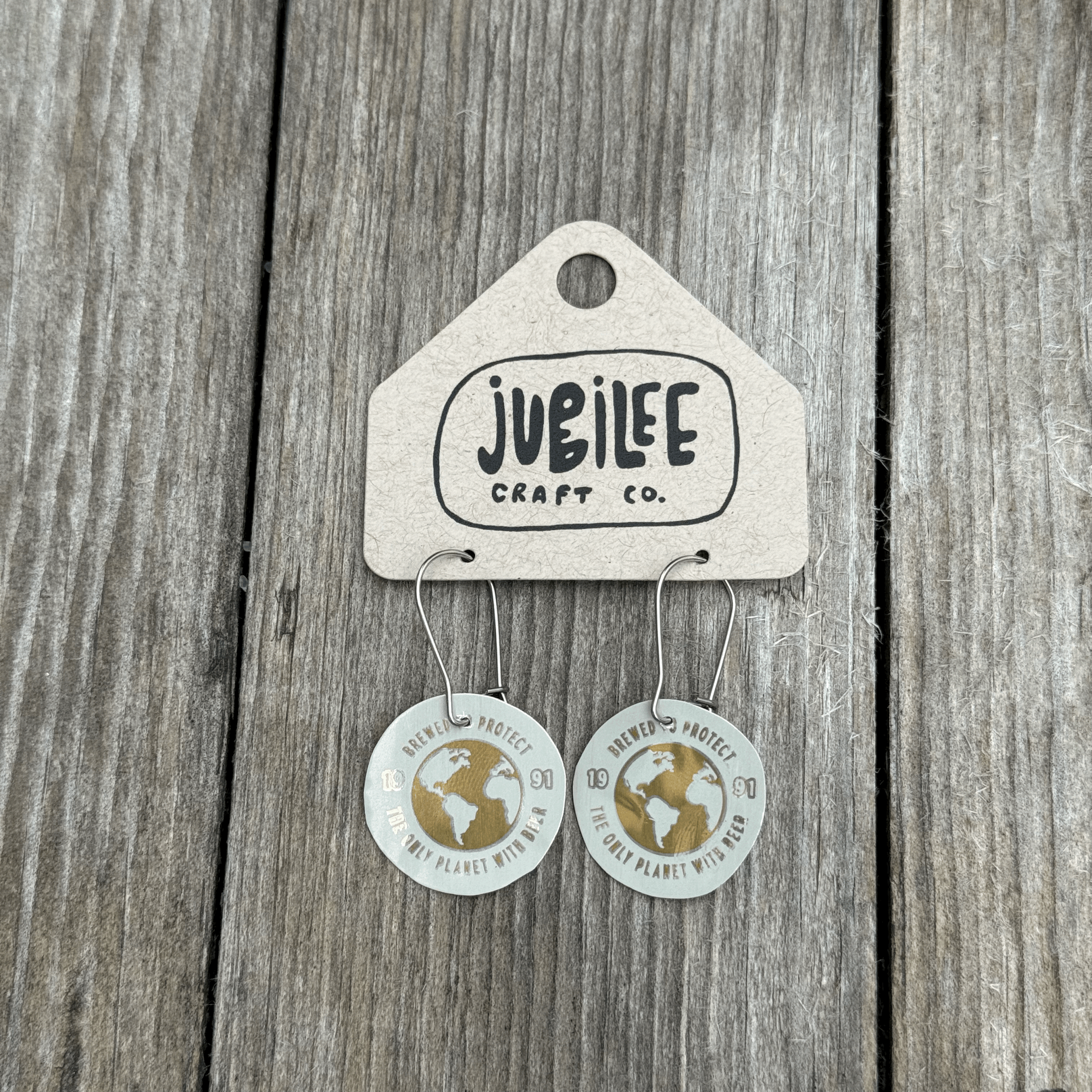 Only Planet with Beer Earring