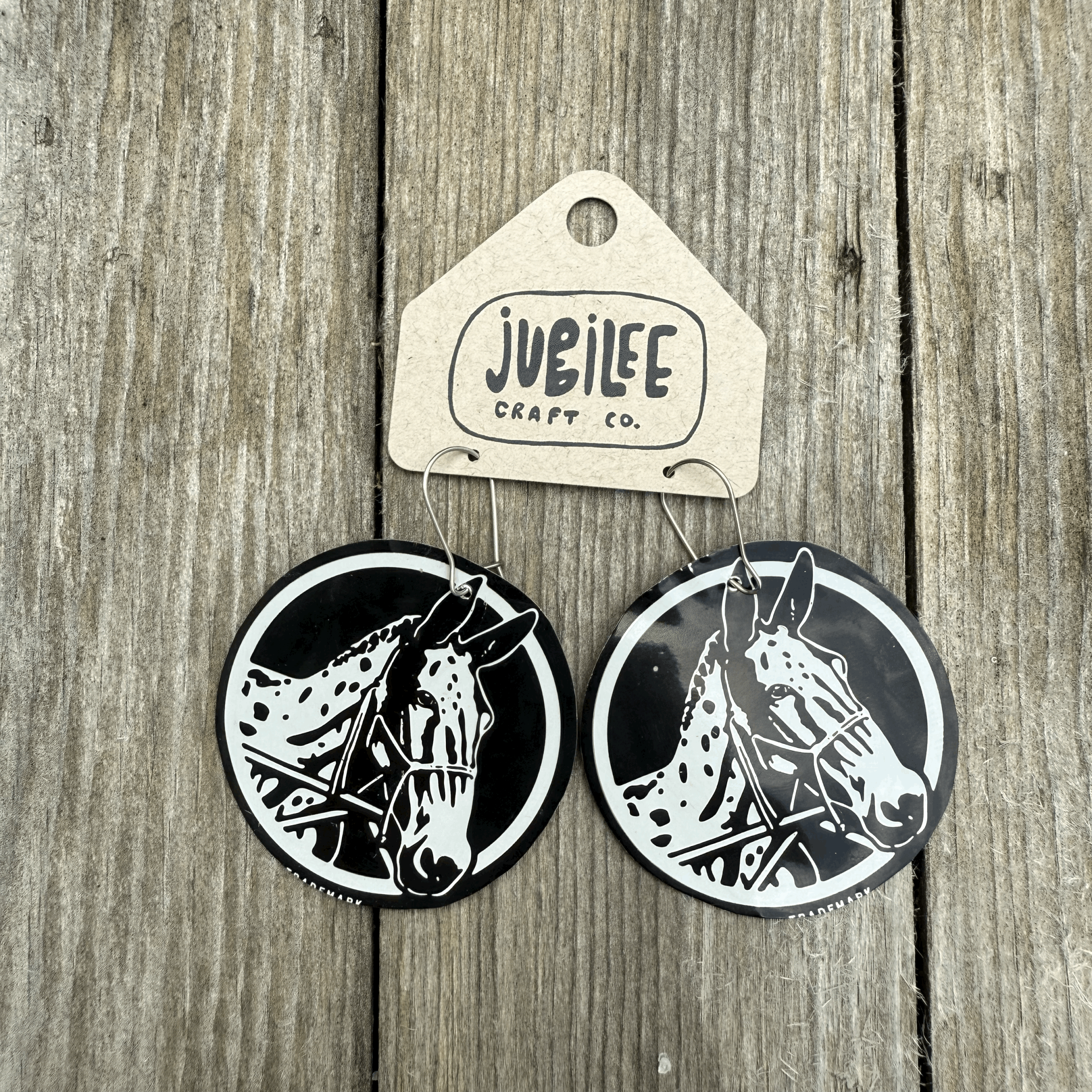 Western Cider Horse Earring