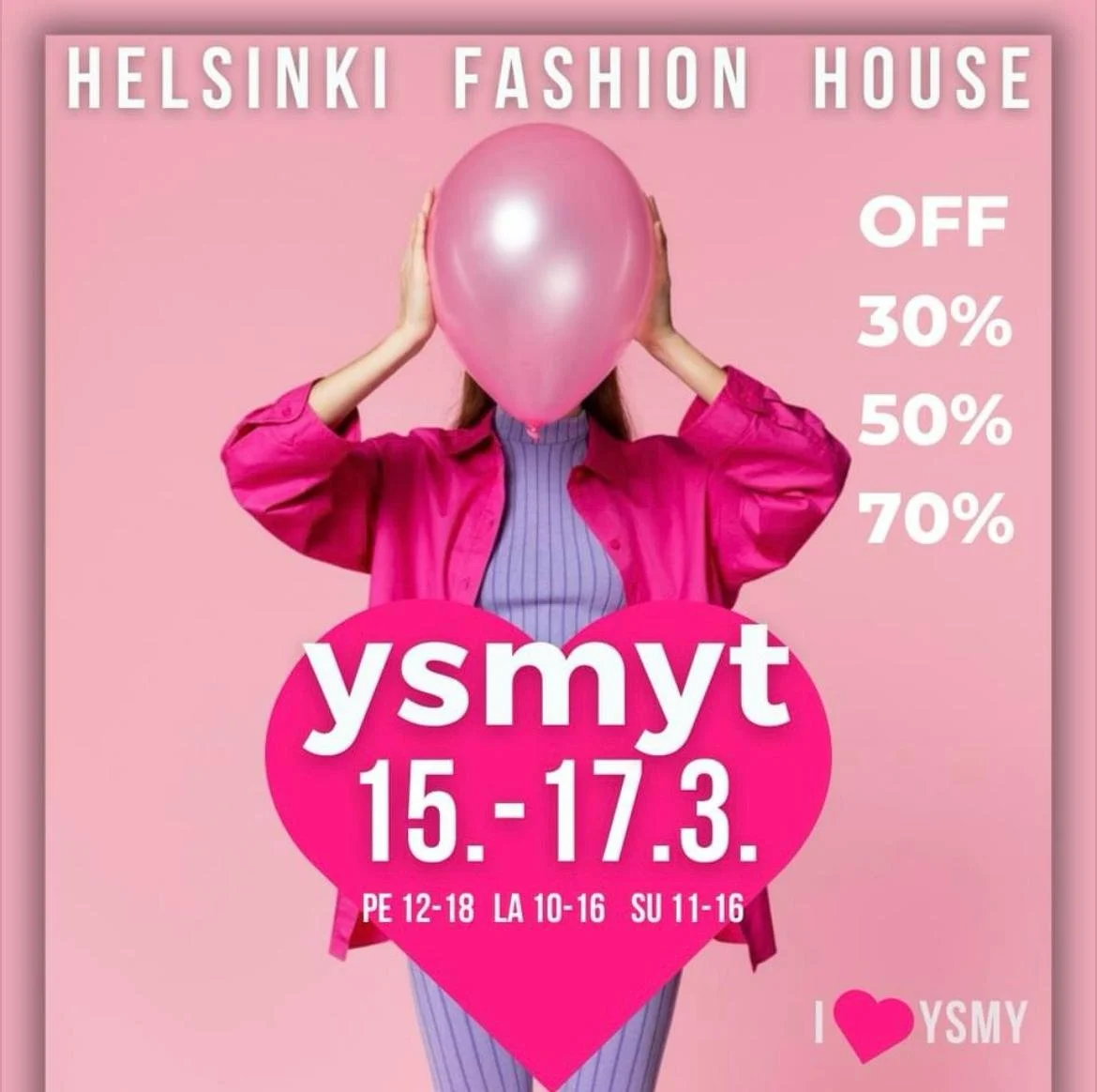 Ystävänmyynnit 15.-17.3.