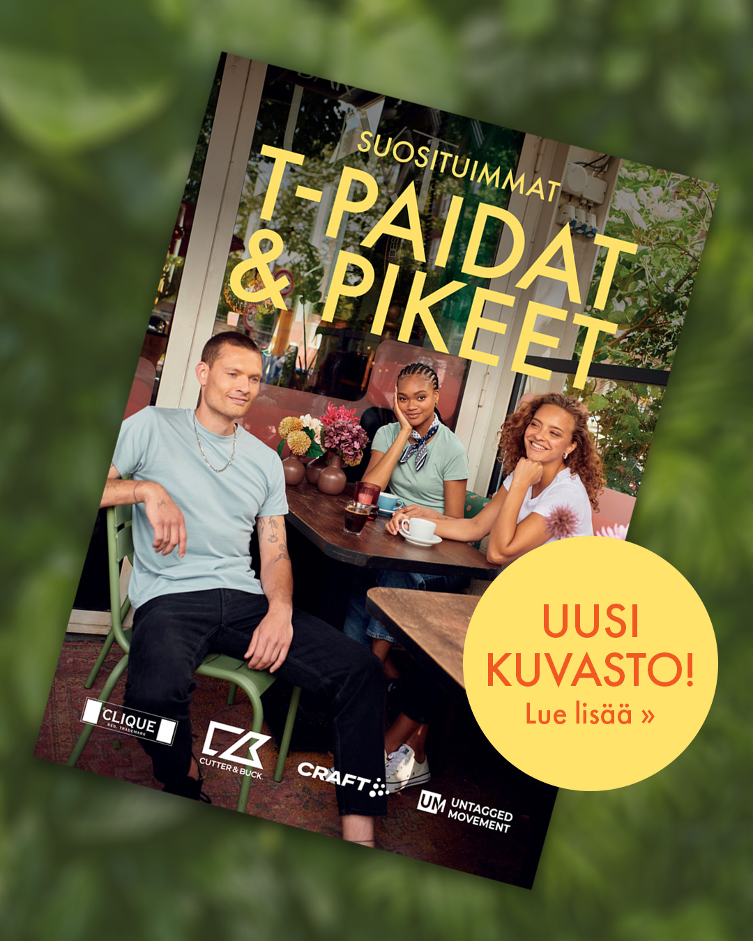 Uusi T-paita &amp; pikeepaita kuvasto 2026 on ilmestynyt!