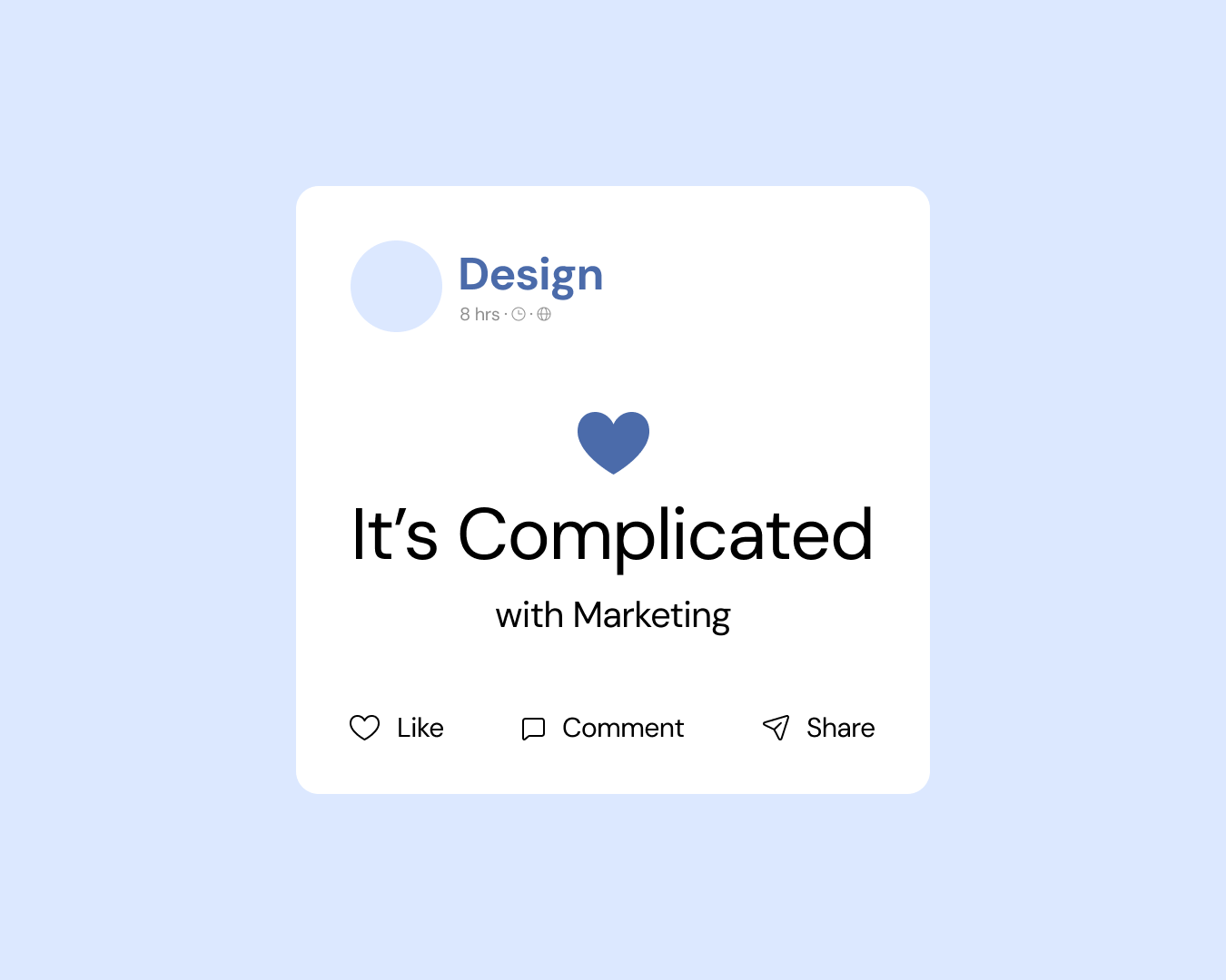 Does it ever feel like your whole career is just one long, slightly combative relationship with marketing?