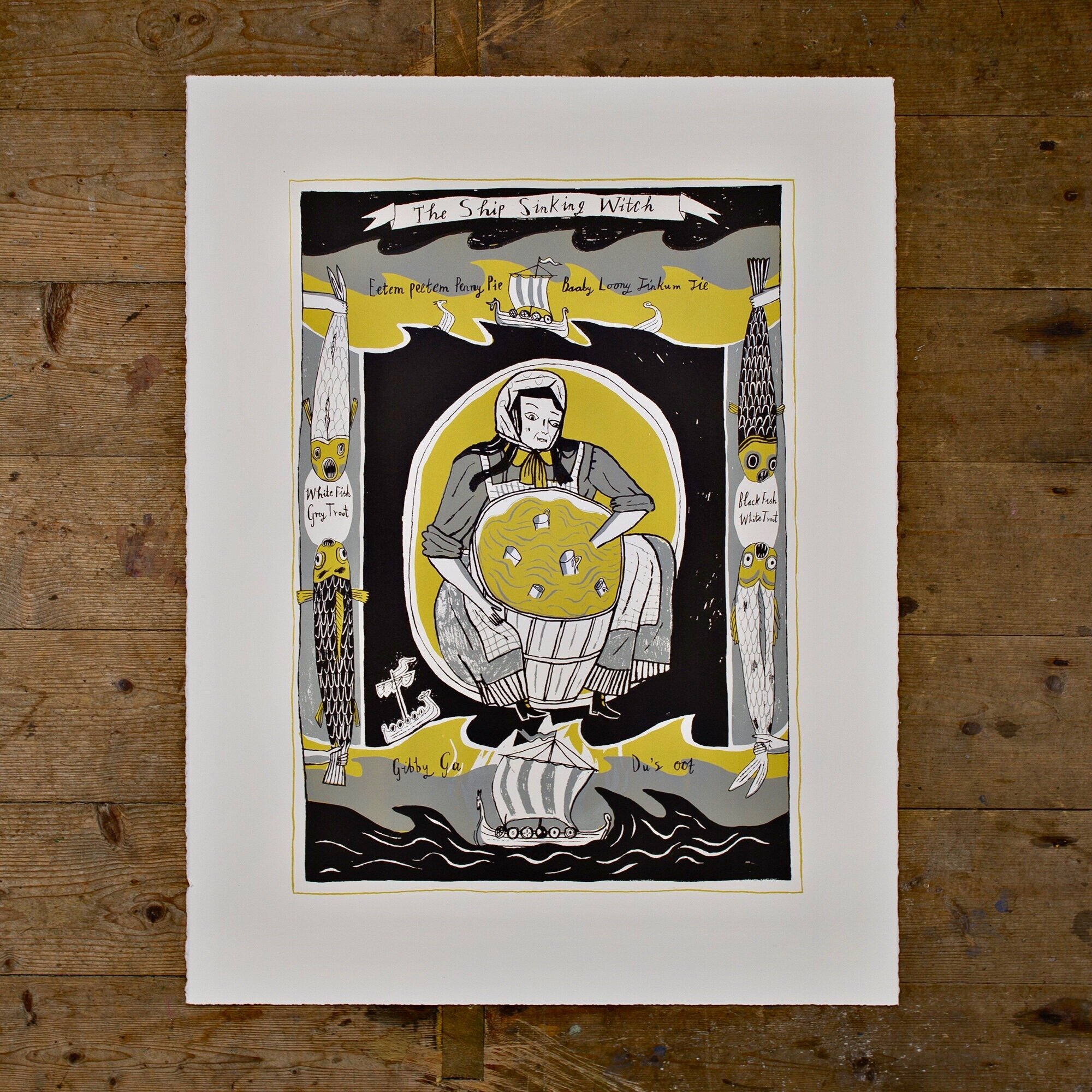 Isabel's Print 'The Ship Sinking Witch'