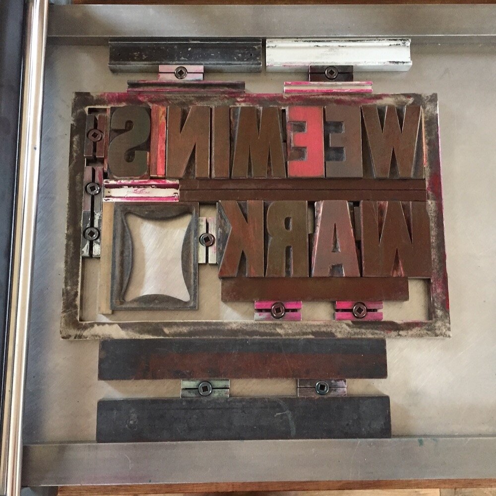 Getting Gaada’s new letterpress ready!