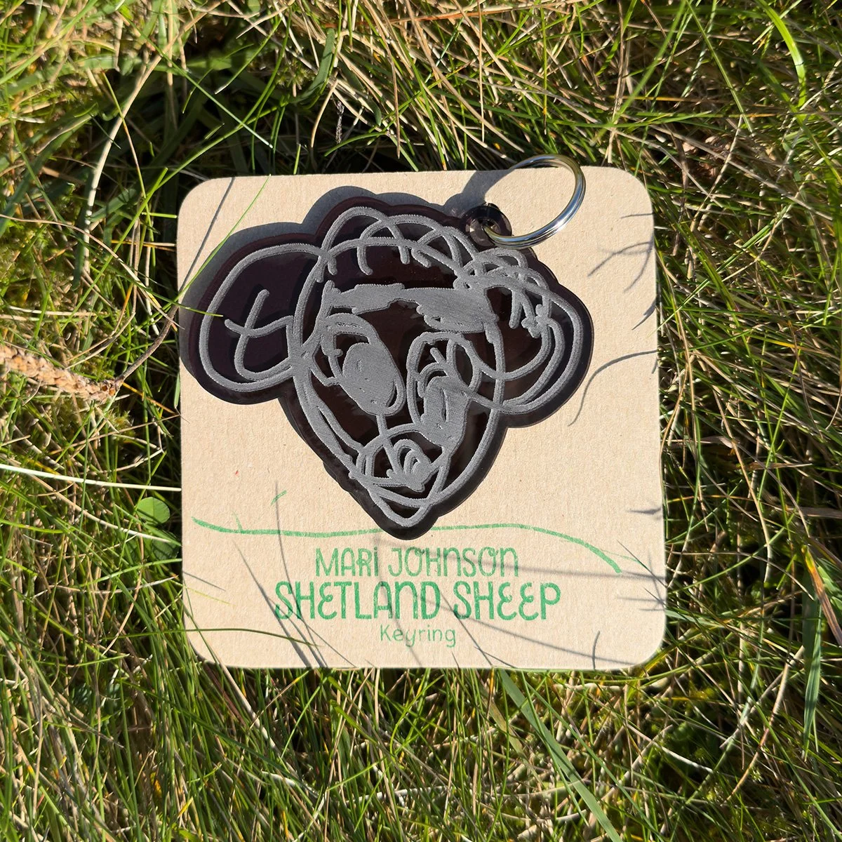 Shetland Sheep Keyring