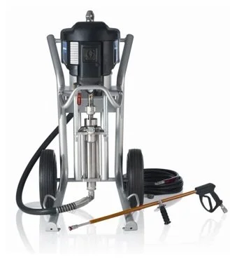 industrial airless paint sprayer with wheels and hose
