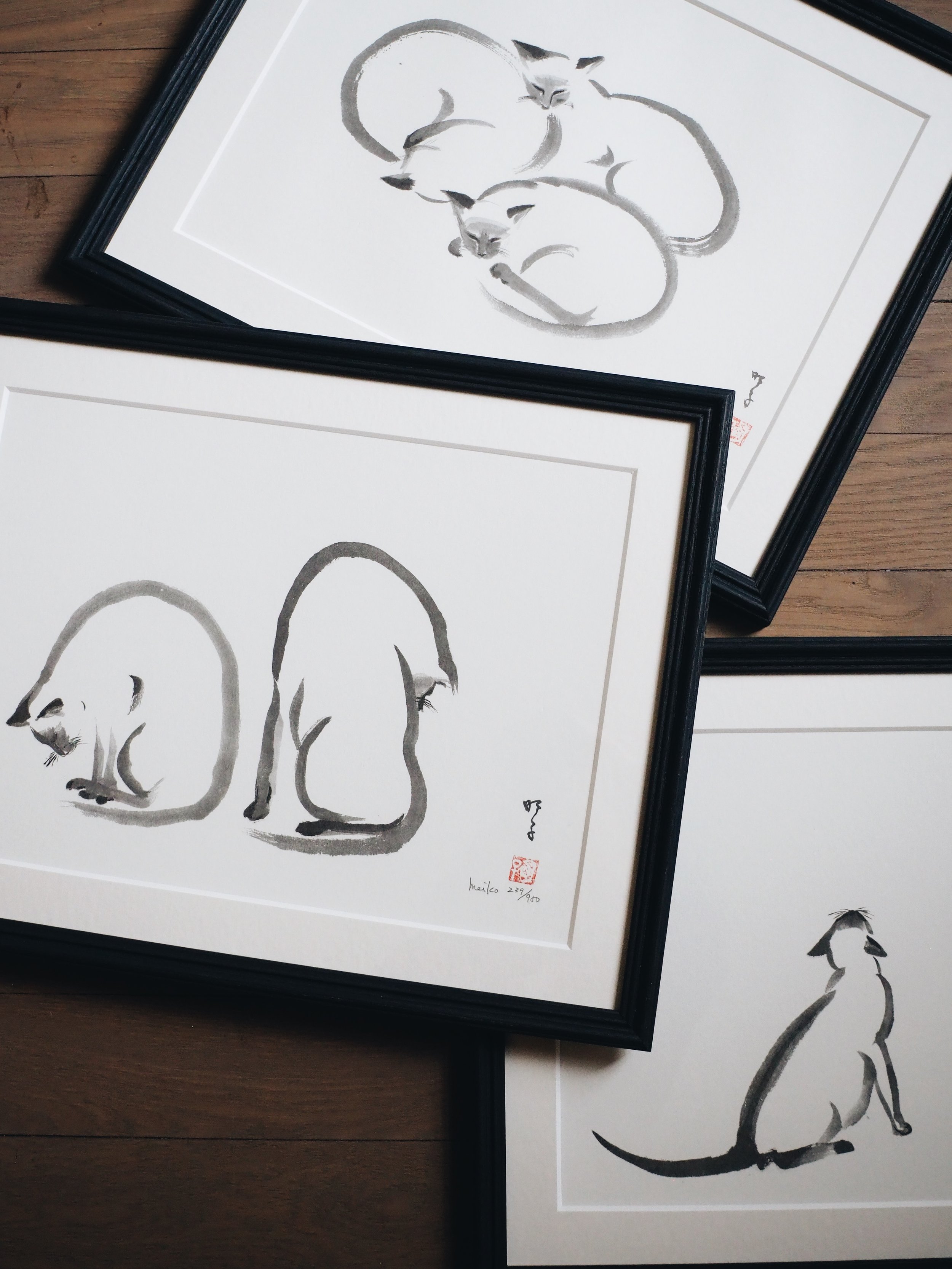 cats (series of 3) | MEIKO