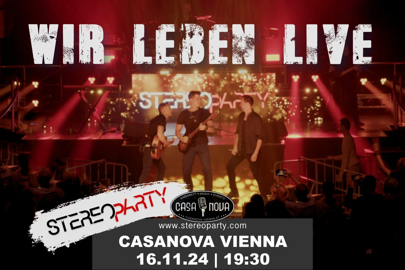 WIR LEBEN LIVE - Stereoparty @ Casanova Vienna