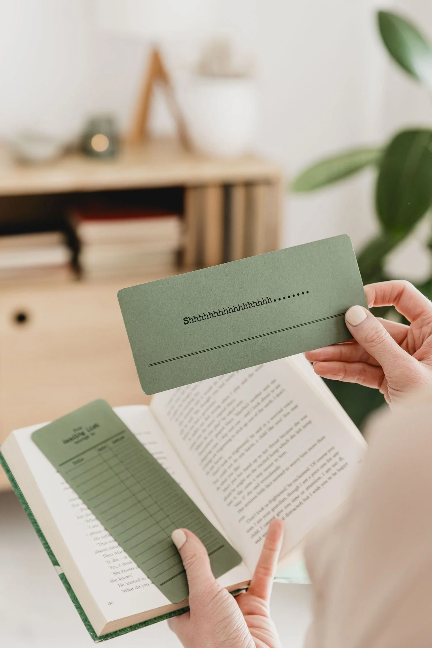 Book Review Bookmark - For lovers of peace and quiet