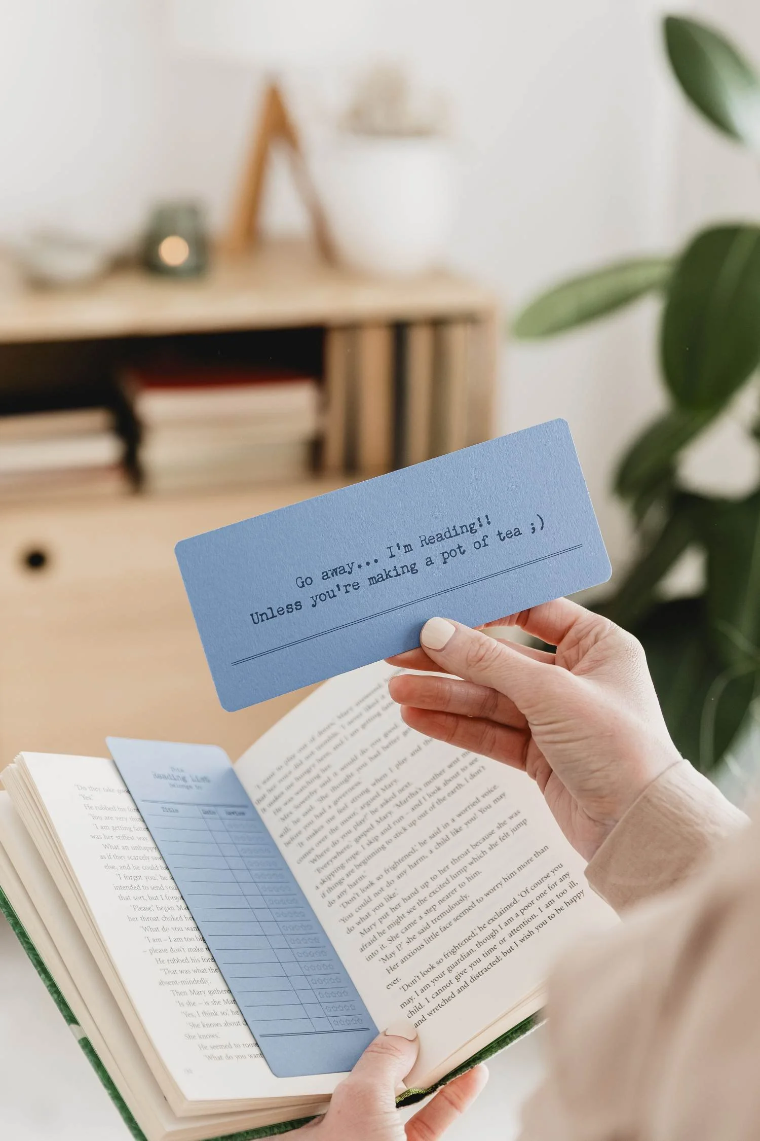 Book Review Bookmark - For tea lovers