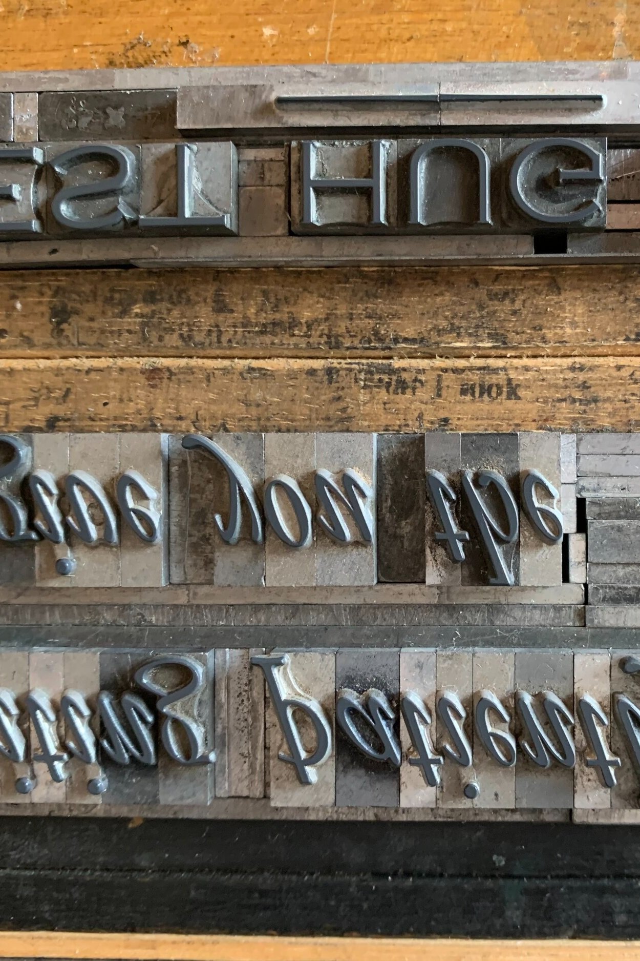 letter press type for printing