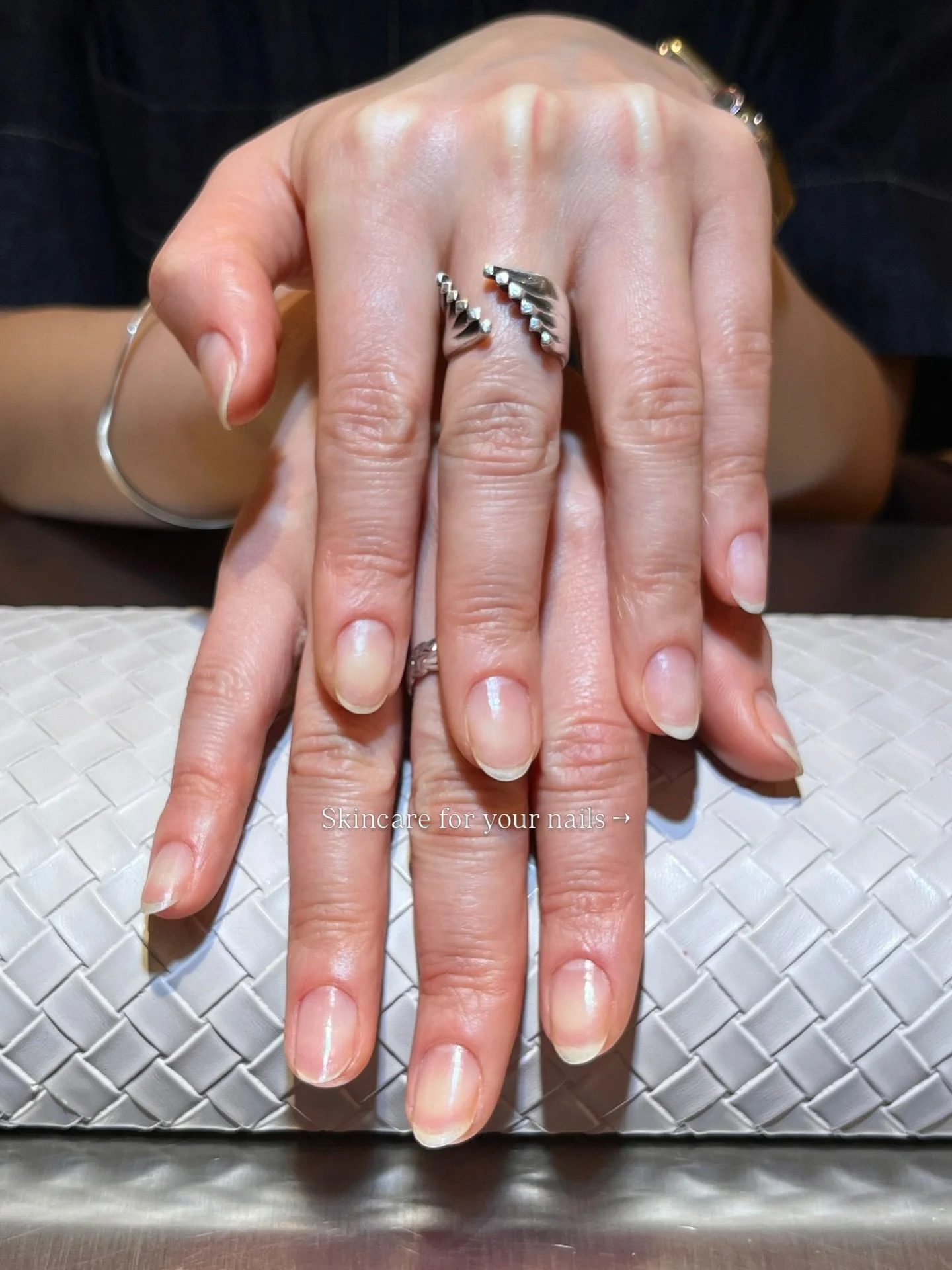 Our client came for nail damage due to harsh self-removal and this is the treatment we used to enhance her natural nails without any colors or gel! &lsquo;Japanese manicure&rsquo; is a great way to not only fix damaged nails but also to maintain a he