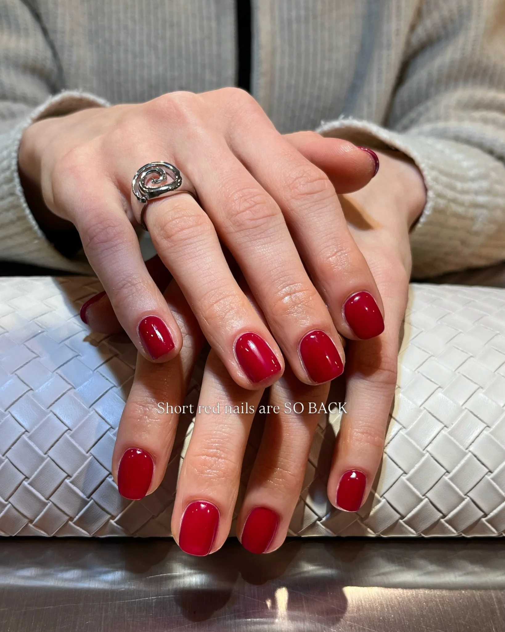 Old money look? Red square nails are a timeless choice if this is your aesthetic goal. Classy, feminine, yet elegantly bold.
.
.
.
.
.
#nail #nails #nailart #nailsofinstagram