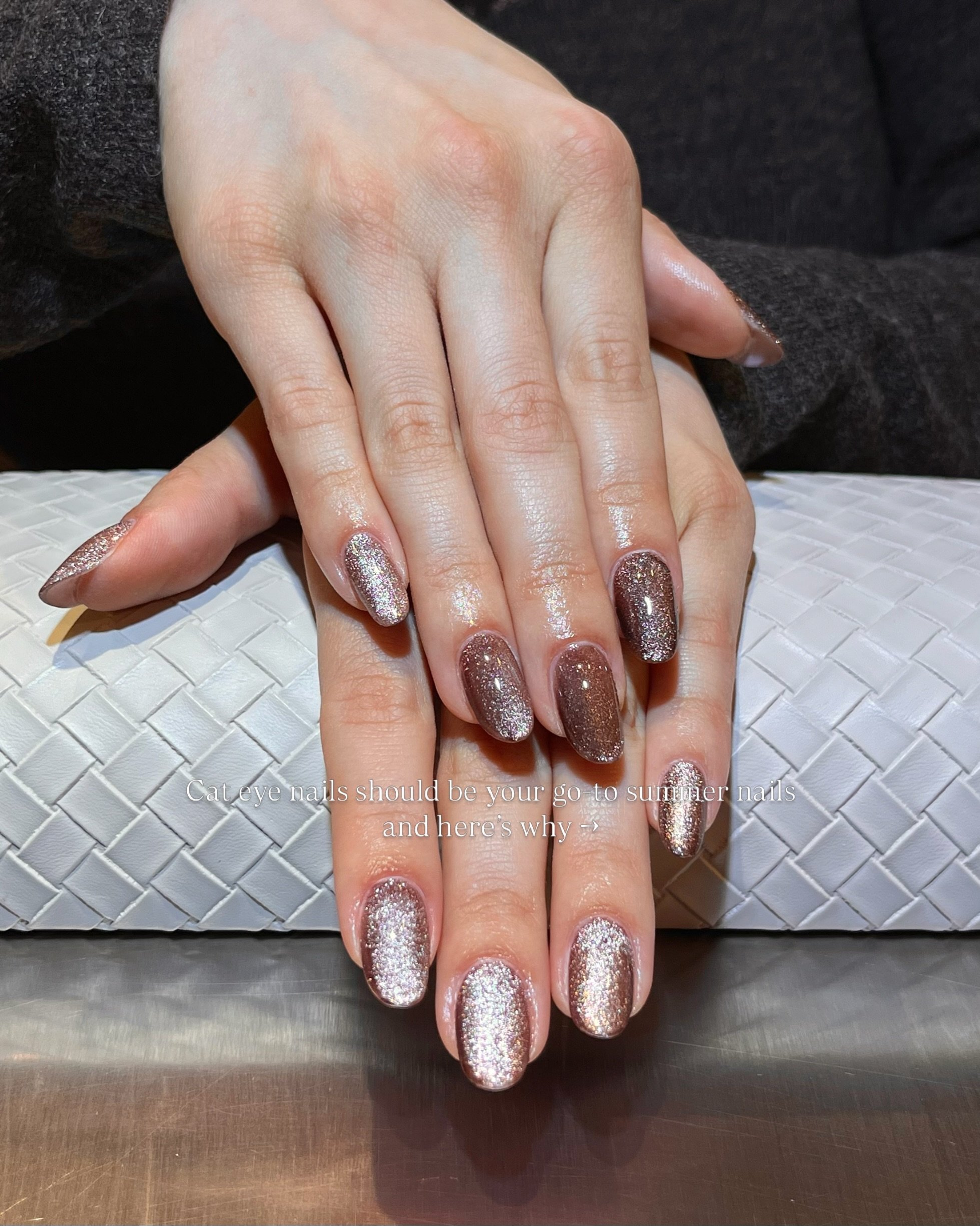 Need inspo for a new set of summer nails? How about a brown cat eye nails design🤠🤎✨
.
.
.
.
.
#nail #nails #nailsart #nailsofinstagram