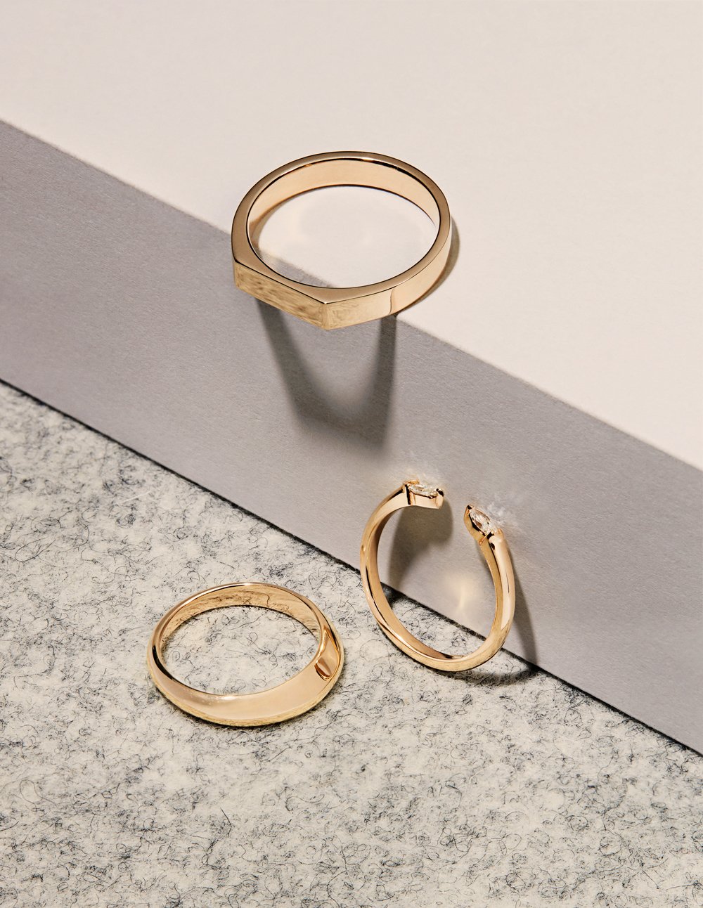  Photo of three gold rings by ATTIC Gold 