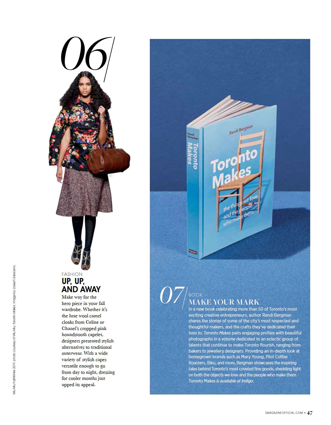  Image of the S Magazine page featuring Toronto Makes 