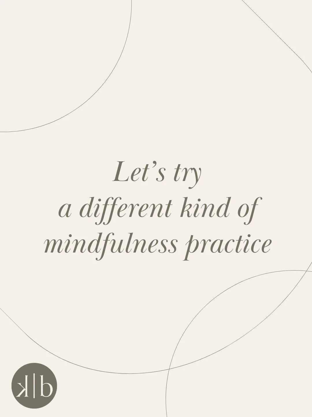 I have a different take on mindfulness&hellip; Mindfulness is our ability to control our thoughts instead of our thoughts controlling us. Take 30 seconds to notice what thoughts you&rsquo;re having and if a thought isn&rsquo;t serving you, offer a ne