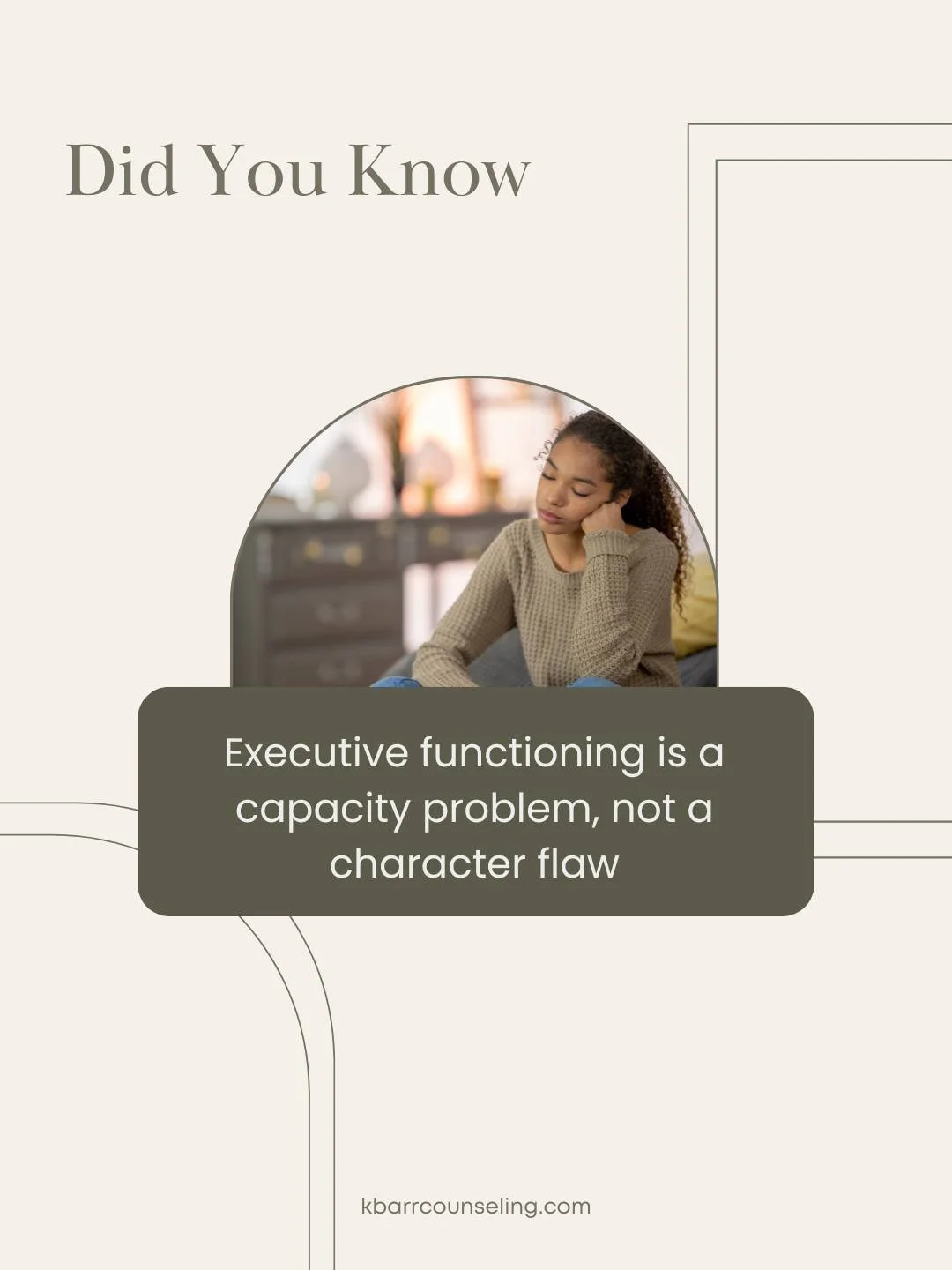 Executive functioning struggles are often capacity struggles. Not laziness. Not lack of discipline. The nervous system just doesn't have the bandwidth right now.
Tag someone who needs to hear this!