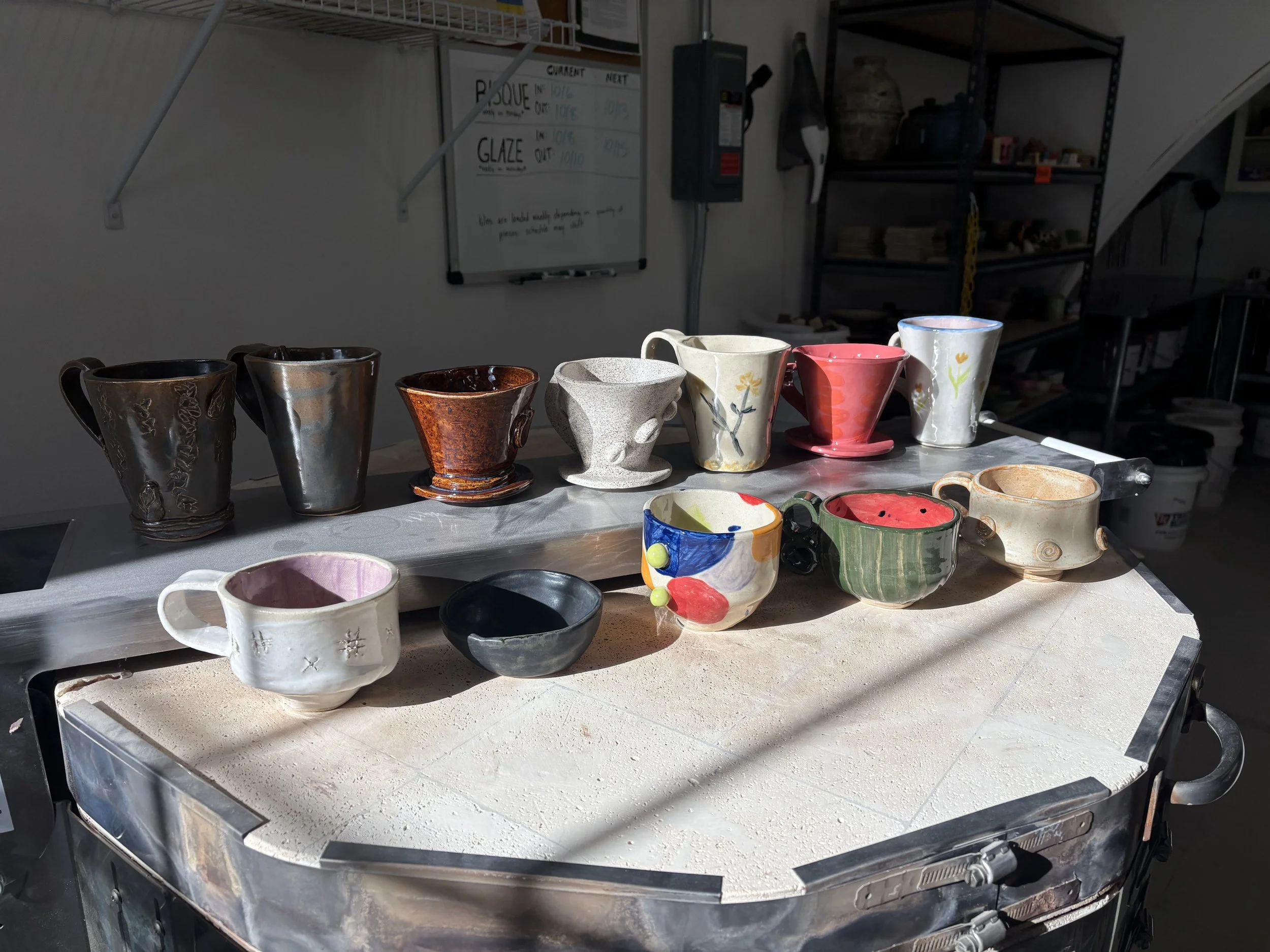 handbuild unique mugs!