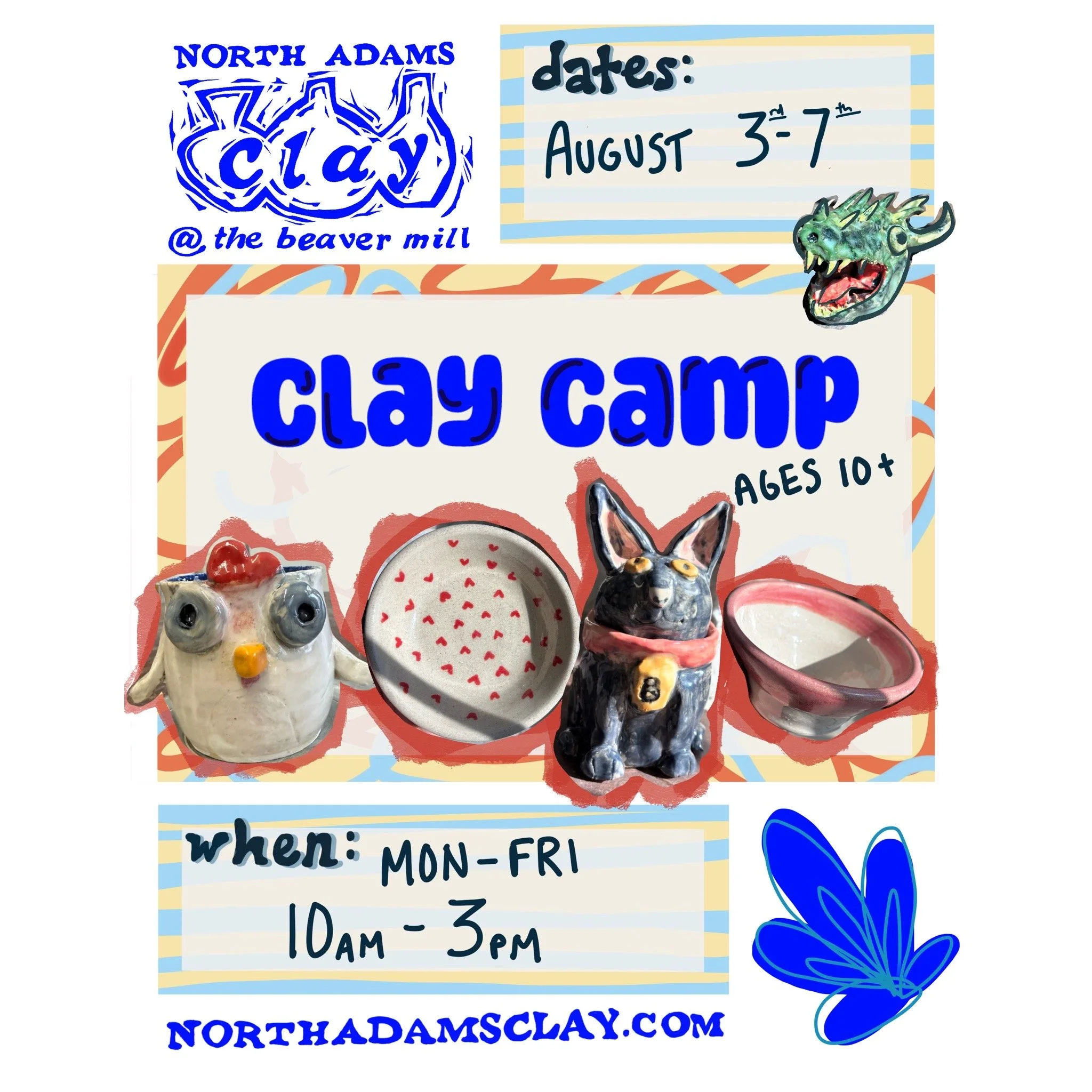 August: Clay Camp [sliding scale]