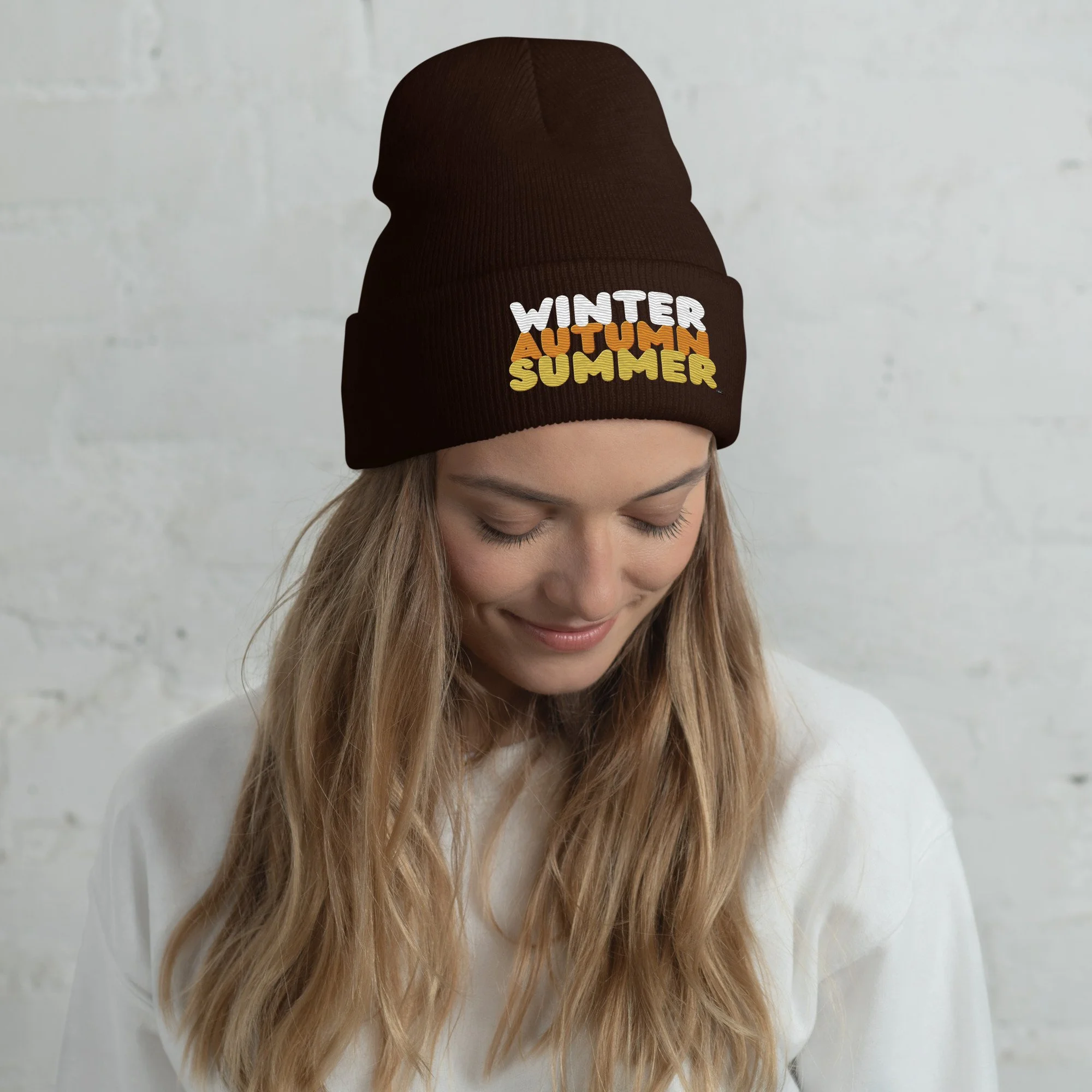 Hats Brown Too Unisex Beanie Hat Brown Pride Themed Hats, Brown
