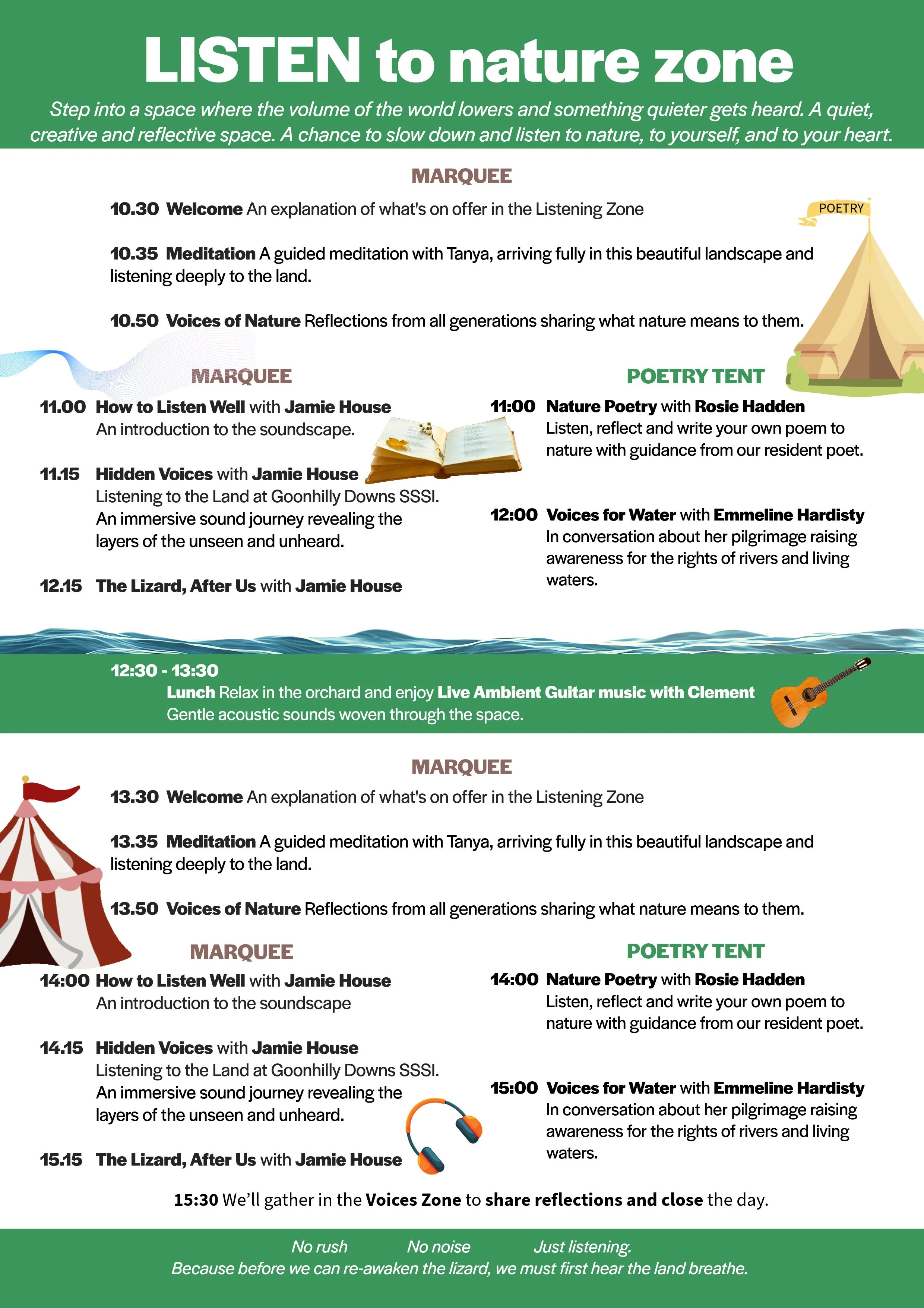 Wasson in the LISTEN to NATURE zone?