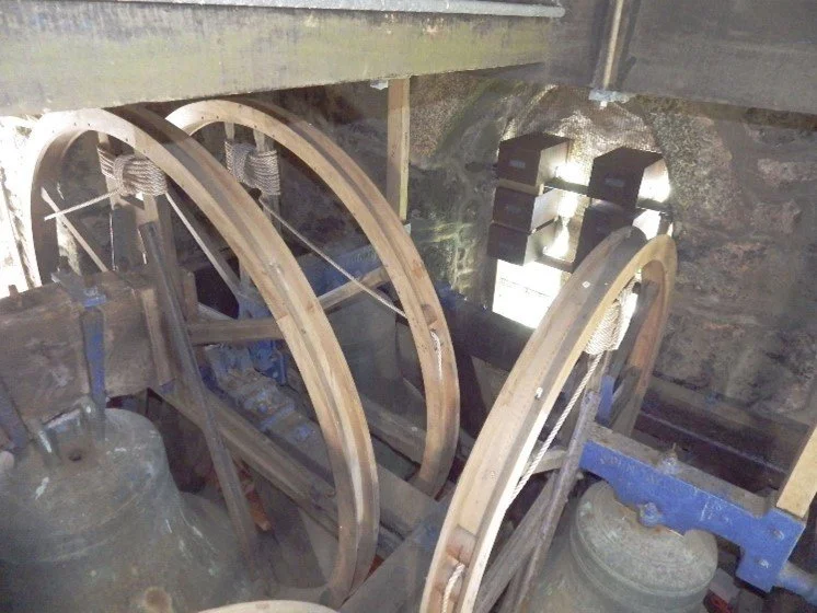 1) Inside the belfry