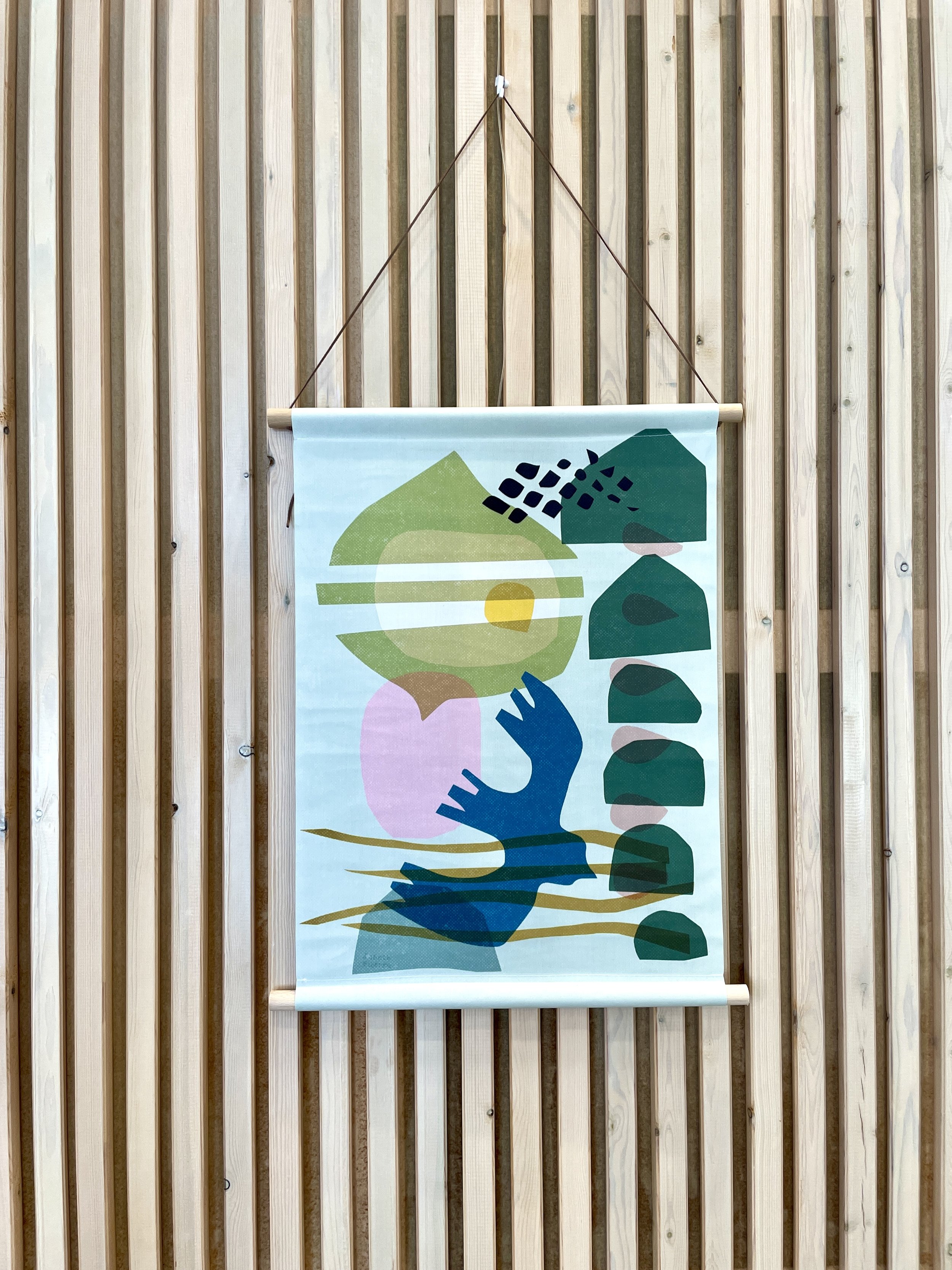 textielposter still flying, Sabeth Elberse studio