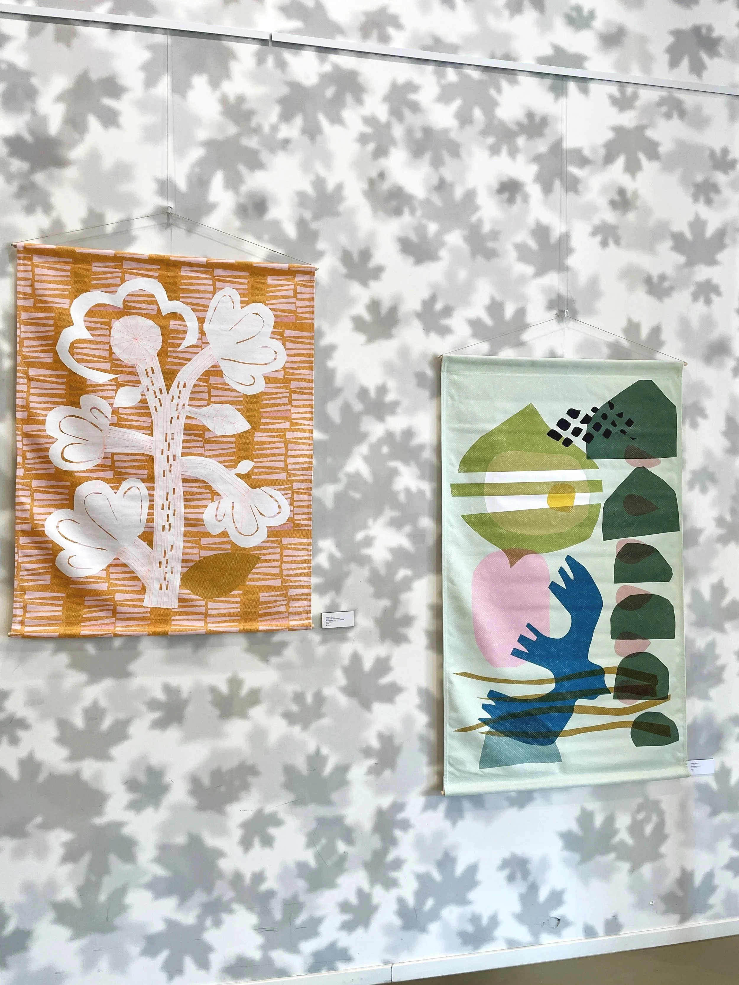 wall with tapestries Kunstruim, Sabeth Elberse studio