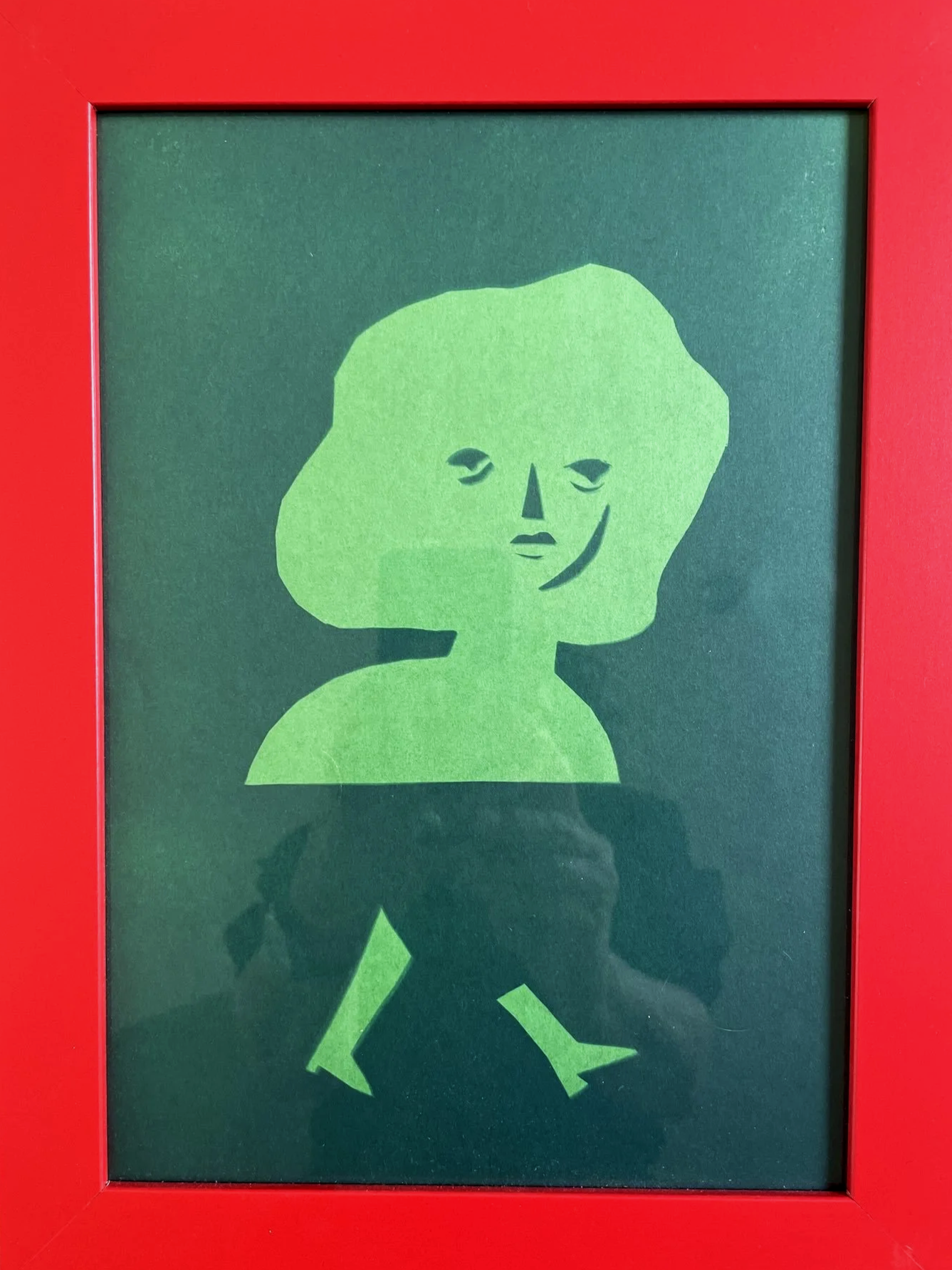 cyanotype papercut vrouw met beentjes, Sabeth Elberse studio