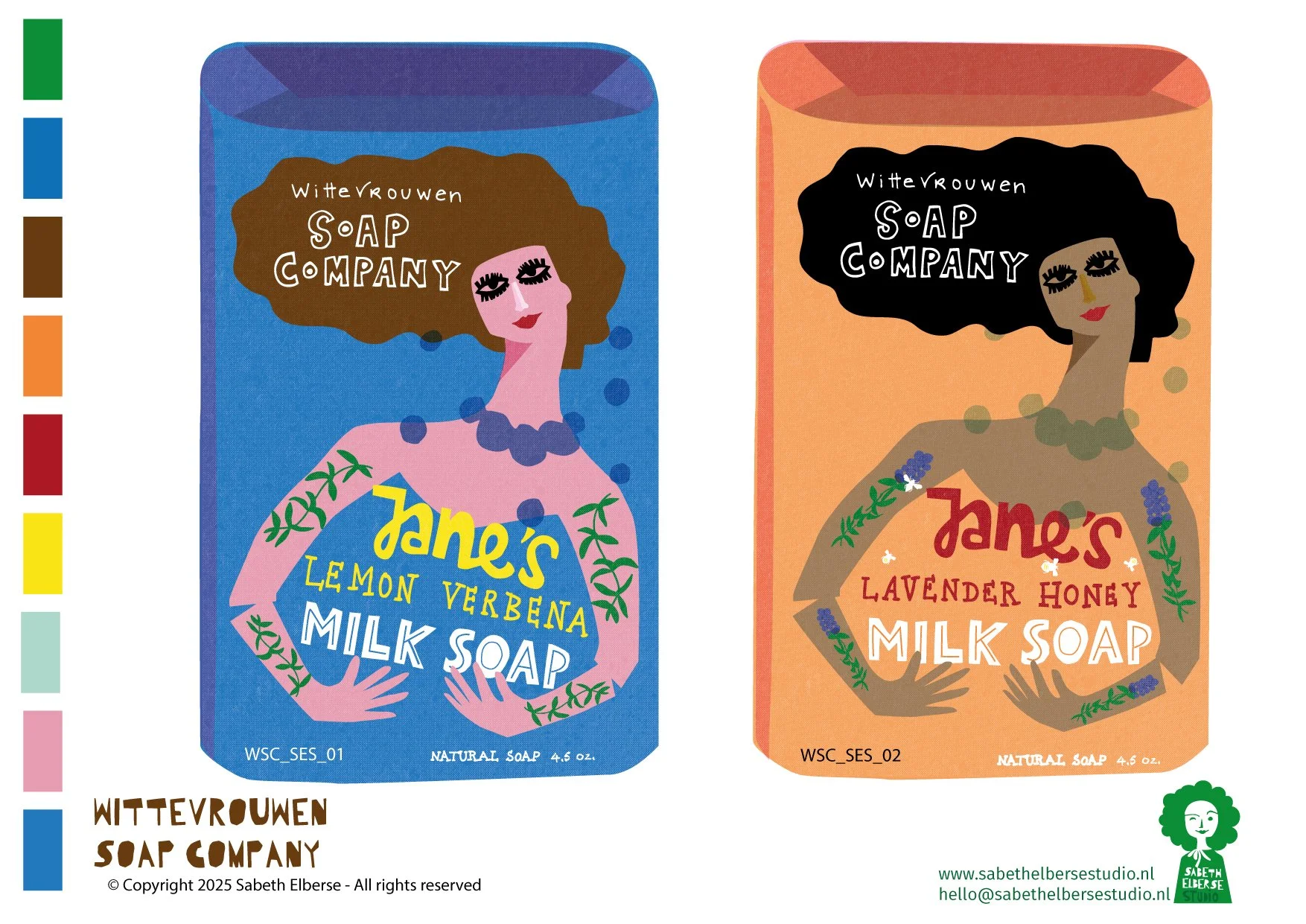 Sabeth Elberse studio, Wittevrouwen soap company packaging.
