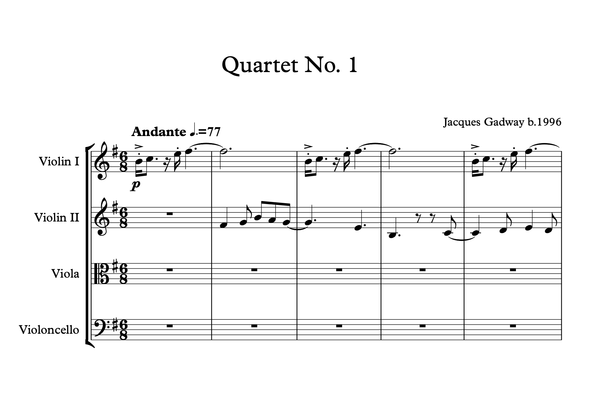 String Quartet no. 1