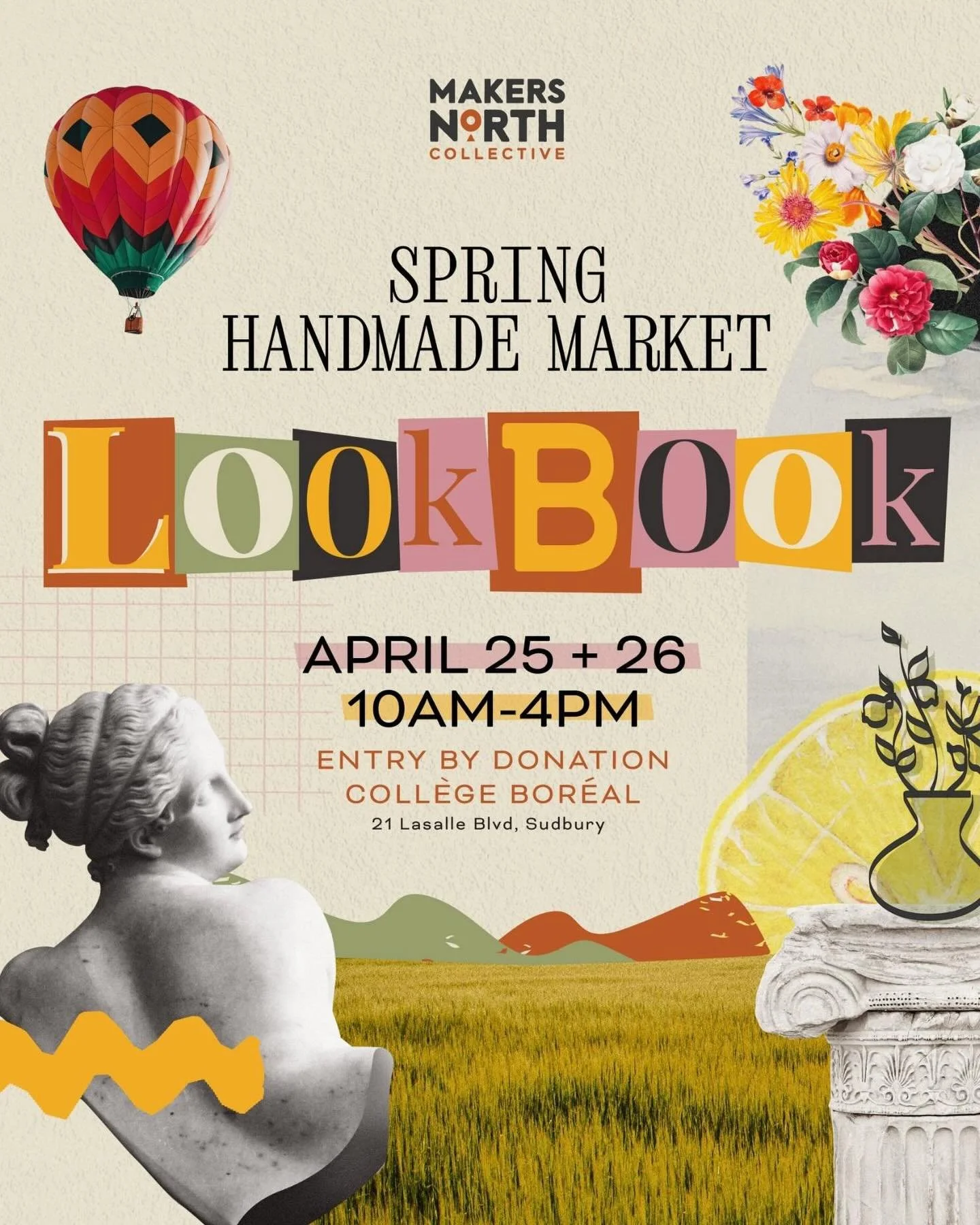 Handmade lovers, it&rsquo;s time to get excited! 

The MNC Spring Handmade Market is nearly here. Take a peek to get a taste of the fabulousness coming your way Sudbury! 

Inside the Lookbook you&rsquo;ll find everything you need to plan a super-fun 
