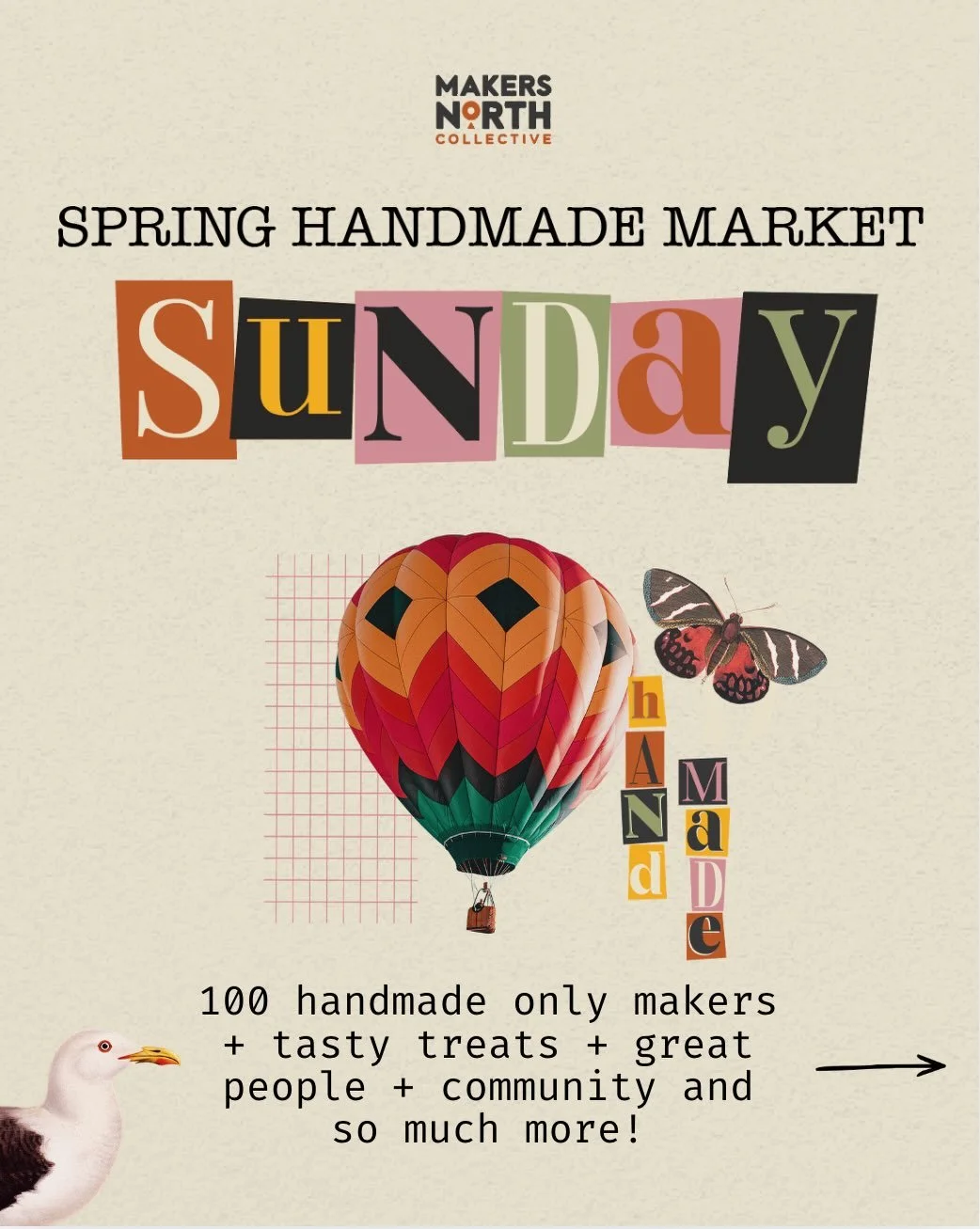 It&rsquo;s DAY TWO of our happy spring weekend and the sun is shining! ☀️ 

We have new makers, good food &amp; great vibes, what else could you need?! 🤘🏼 

⏰ 10-4PM
🗺️ Coll&egrave;ge Bor&eacute;al
A portion of the proceeds will be donated to the 