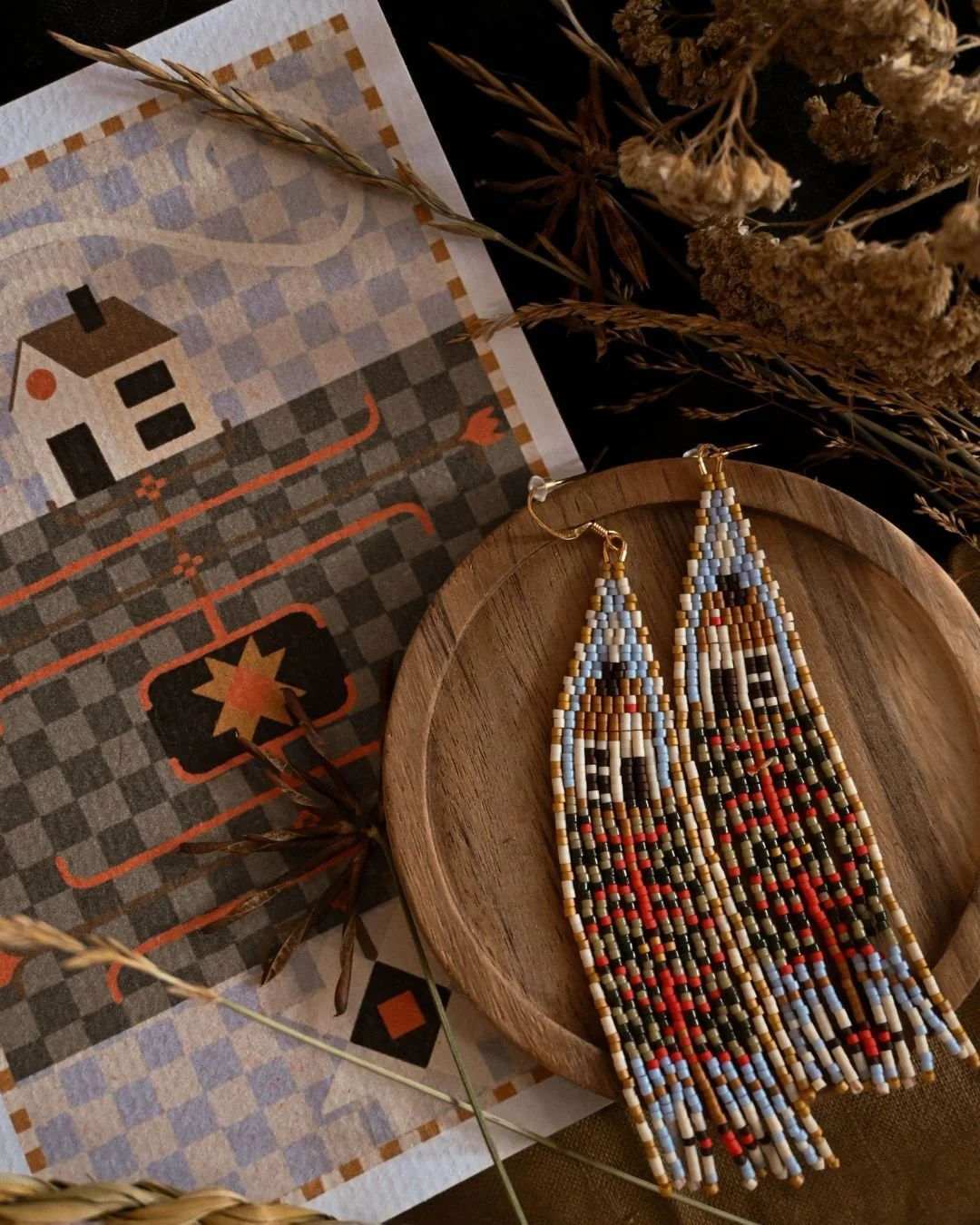 Chelsea Smith of The Humble Wolf is a multidisciplinary artist whose practice weaves together storytelling, ancestry, and a connection to the natural world. She works with a variety of mediums, from beadwork to digital illustration. 

We loved seeing