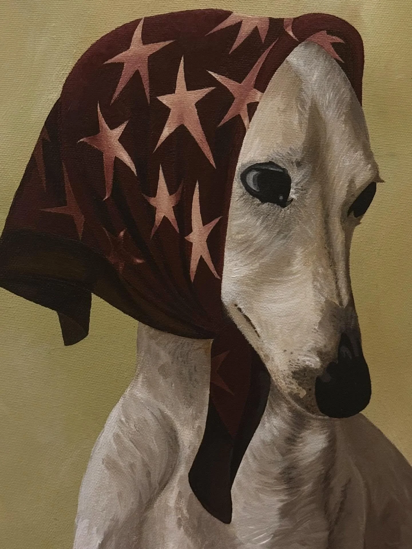 I&rsquo;ve been painting a lot recently, and been loving it🫶🏻 this is a sassy pup I finished recently🧚&zwj;♀️