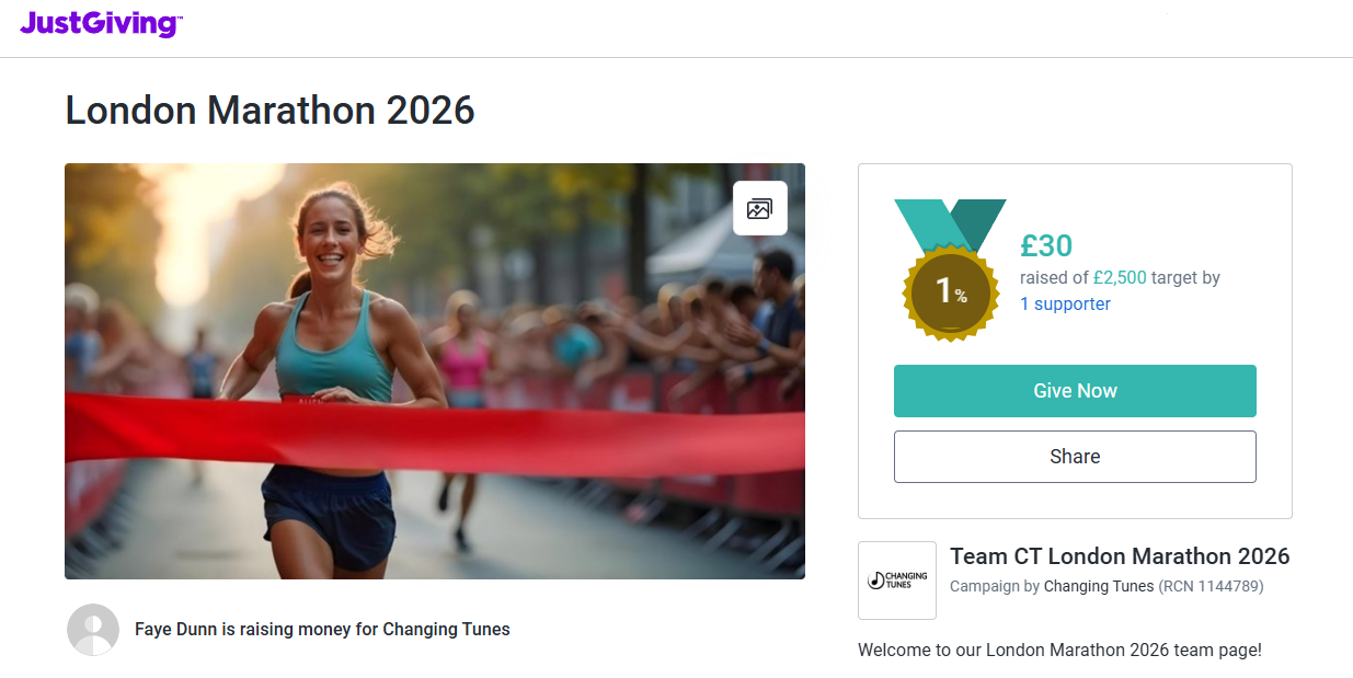 Faye Dunn Marathon Just Giving Image