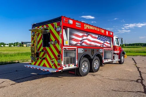 Spencer Delivers Pumper-Tanker to Springfield Township (IN) VFD.