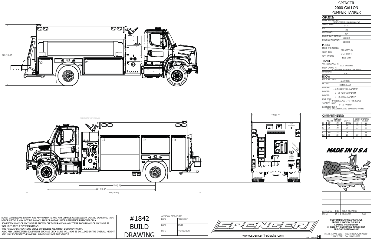 Pumper Tanker 1842 - Est. Completion 5/2027