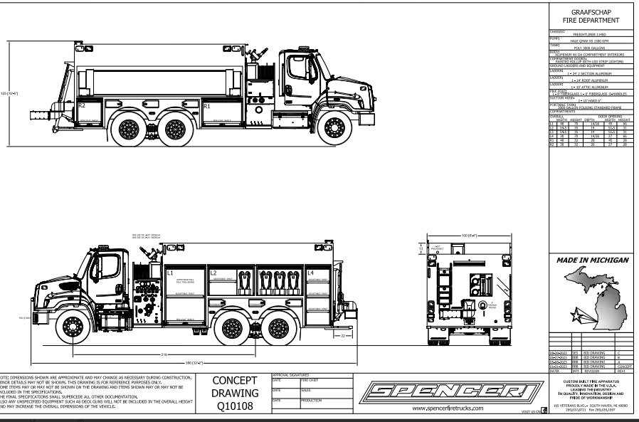 Pumper Tanker 1673 Graafschap, MI