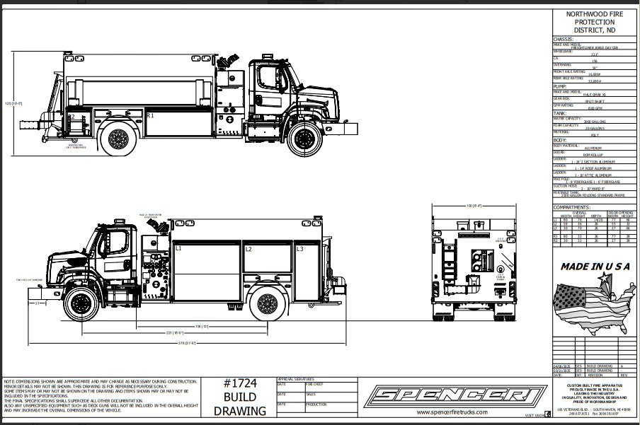 Pumper Tanker 1724 Northwood, ND