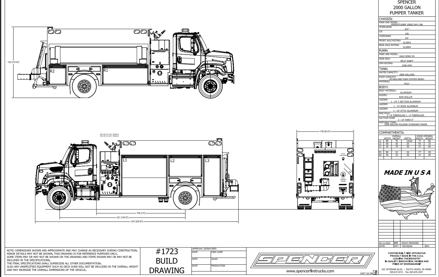Pumper Tanker 1723 McKenzie, SD