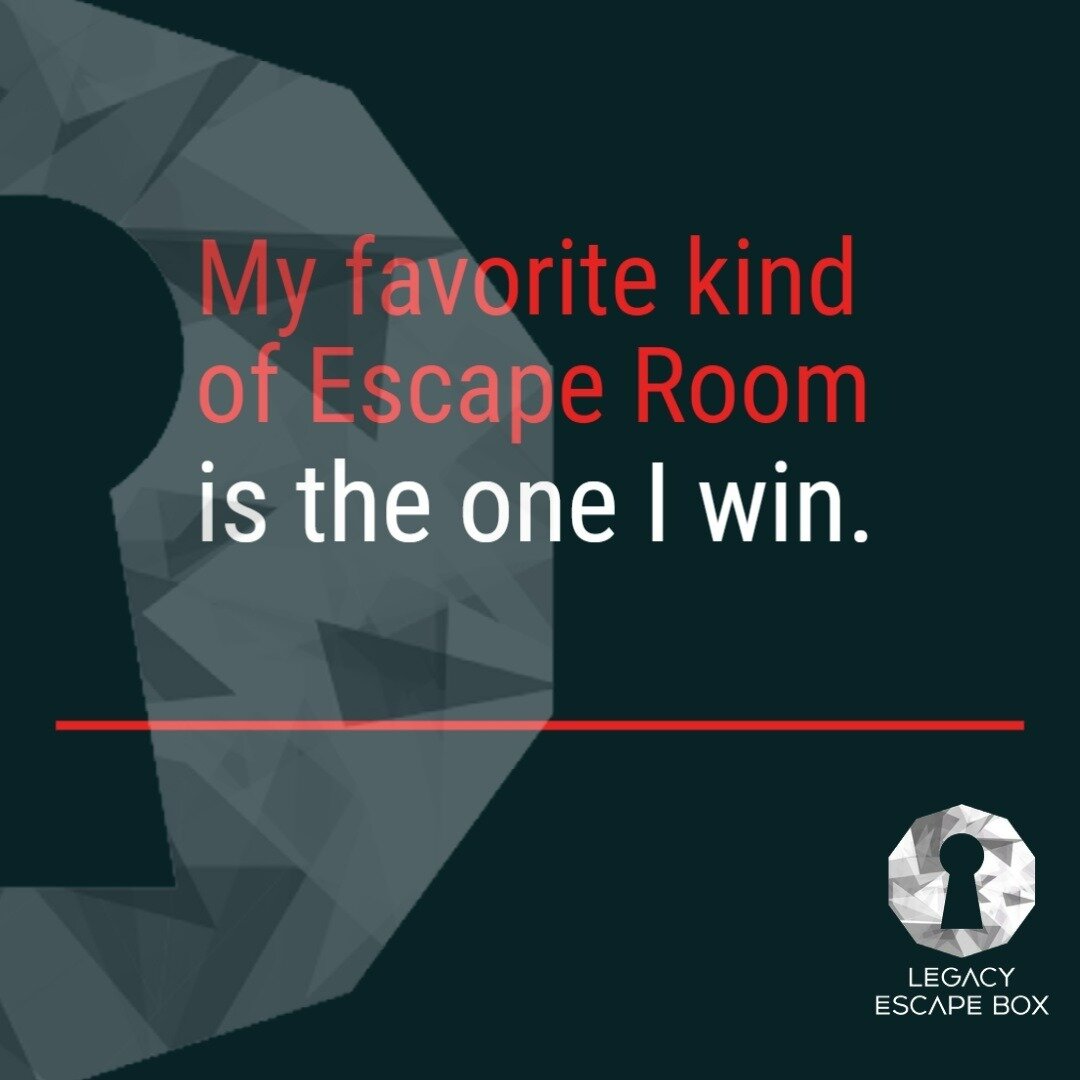 Yea that's my favorite too...
.
.
#escaperoom #legacyescapebox #favorite #escaperooms