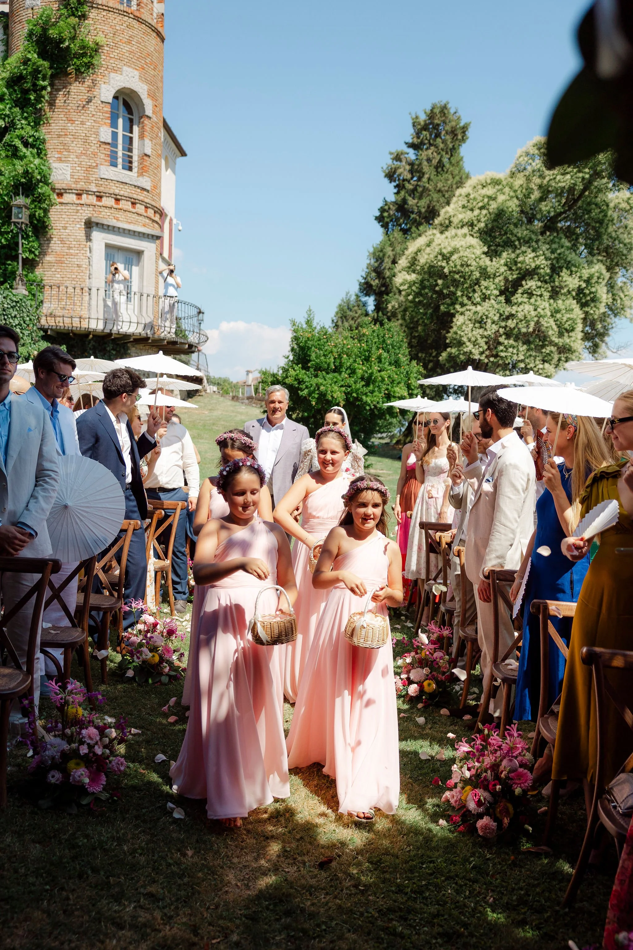 Hochzeitsfeier in italienischer Villa im Castello di Buttrio mit Live-Musik