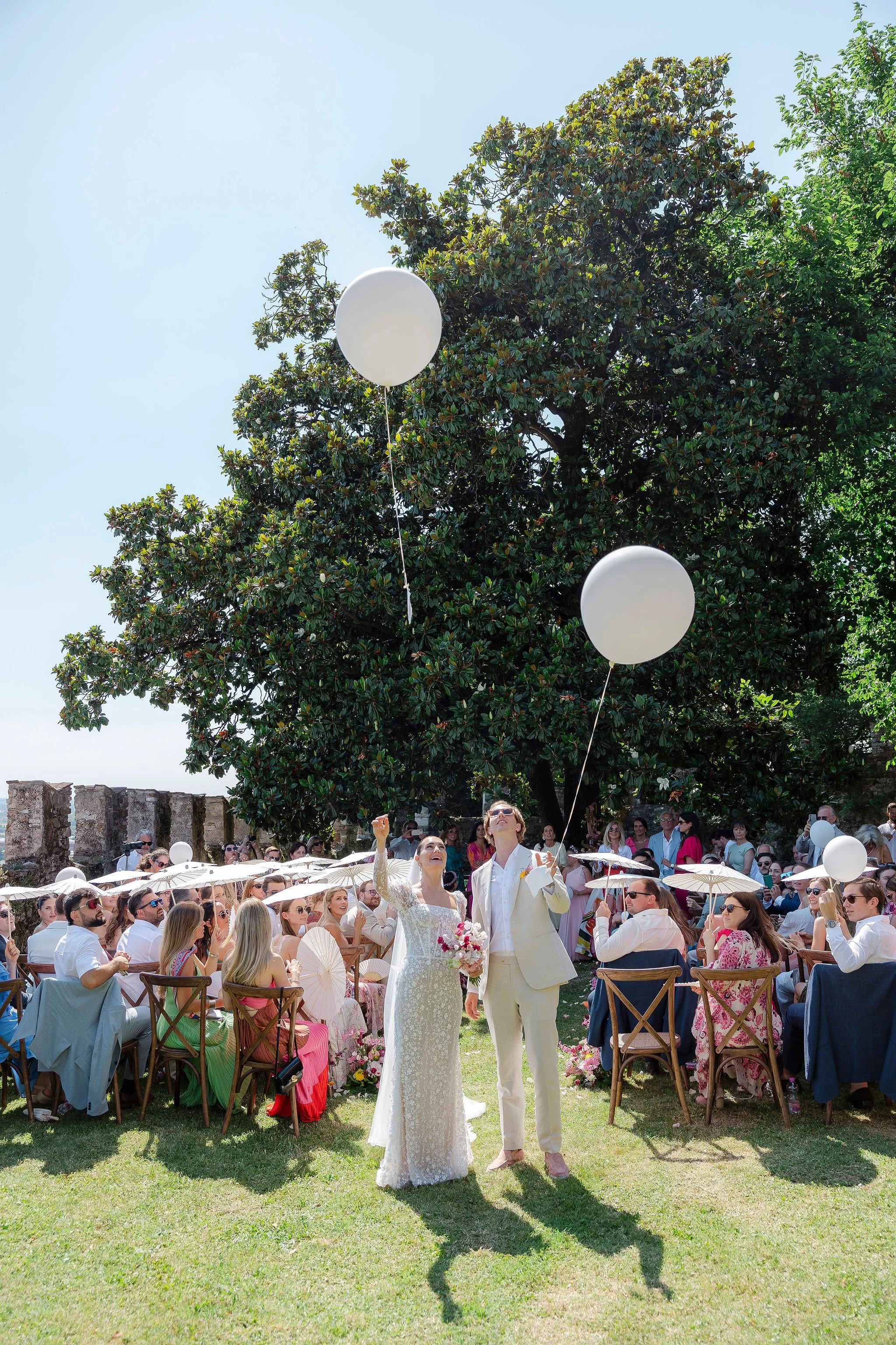 Hochzeitsfeier in italienischer Villa im Castello di Buttrio mit Live-Musik