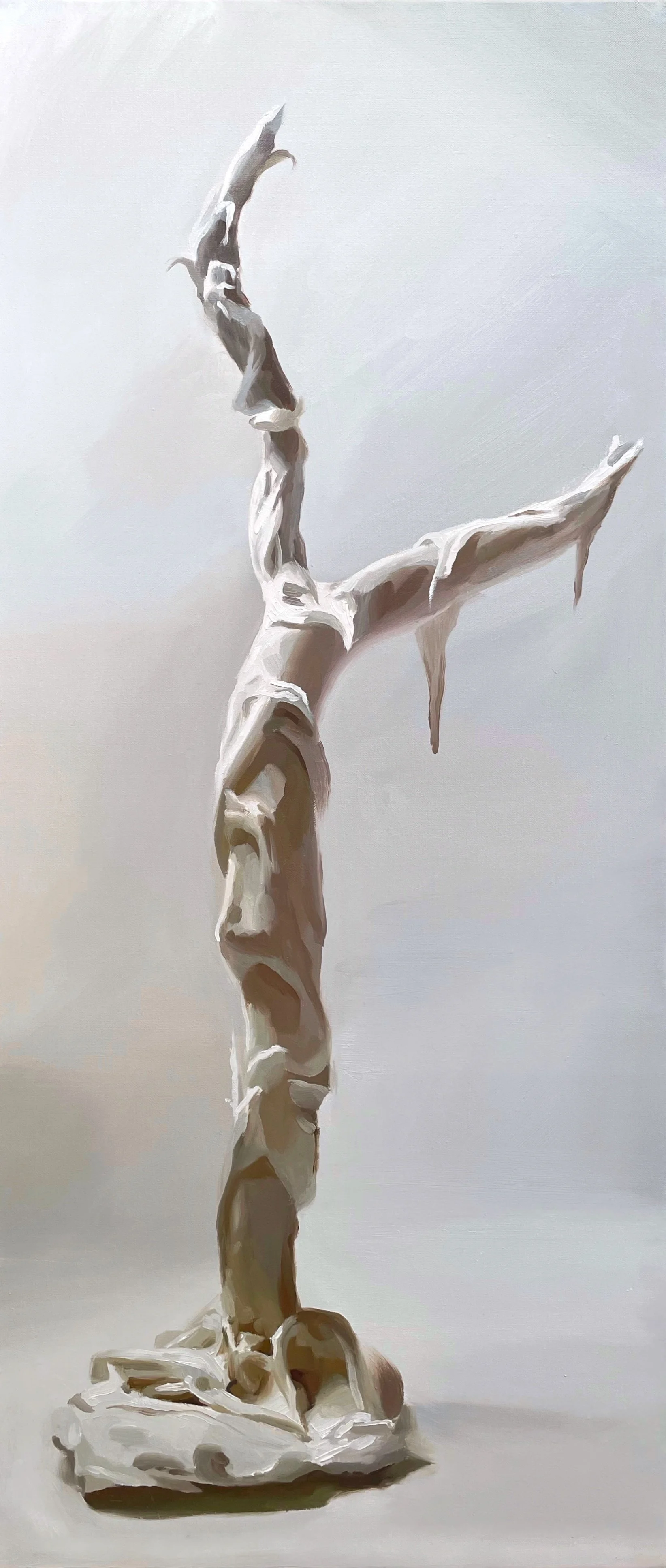 The Tree I, 2024, Oil on linen 85 x 35 cm