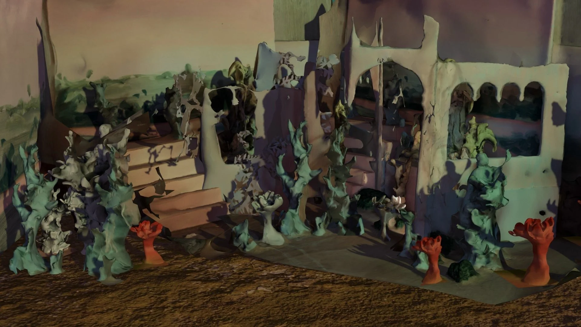 Scene 1, Digital Render, 3D Scans, 2026