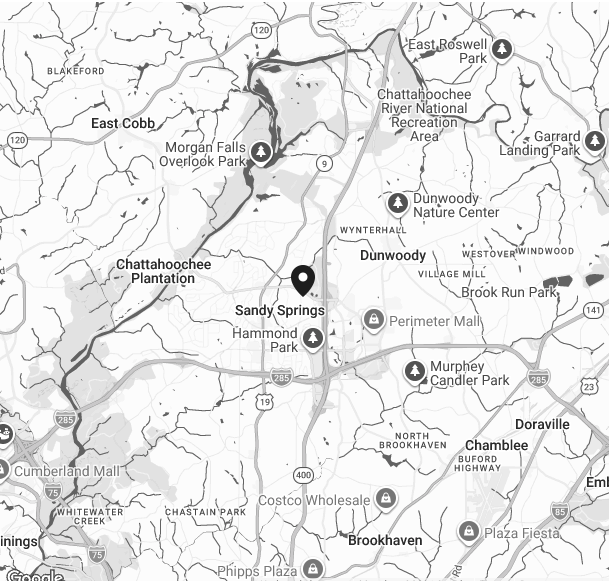 Map showing location of Discover Strength