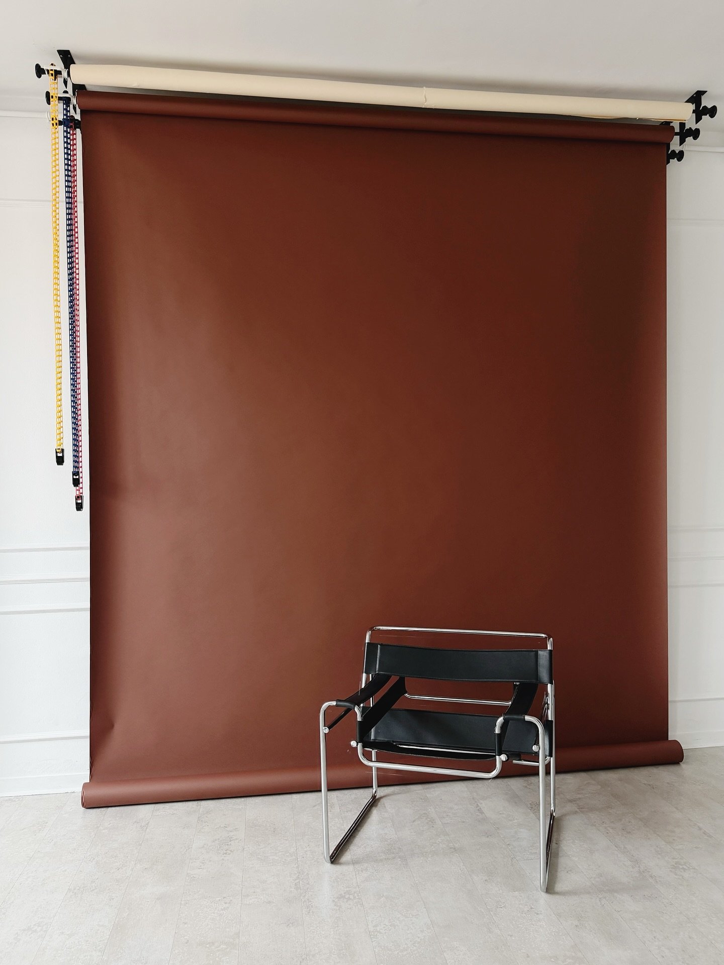 All these backdrops are available at the studio and we&rsquo;re slowly adding more shades that fit the universe we love: warm neutrals, deep tones, muted colors and editorial textures.

&mdash; Used only as a portrait background (not on the floor): f