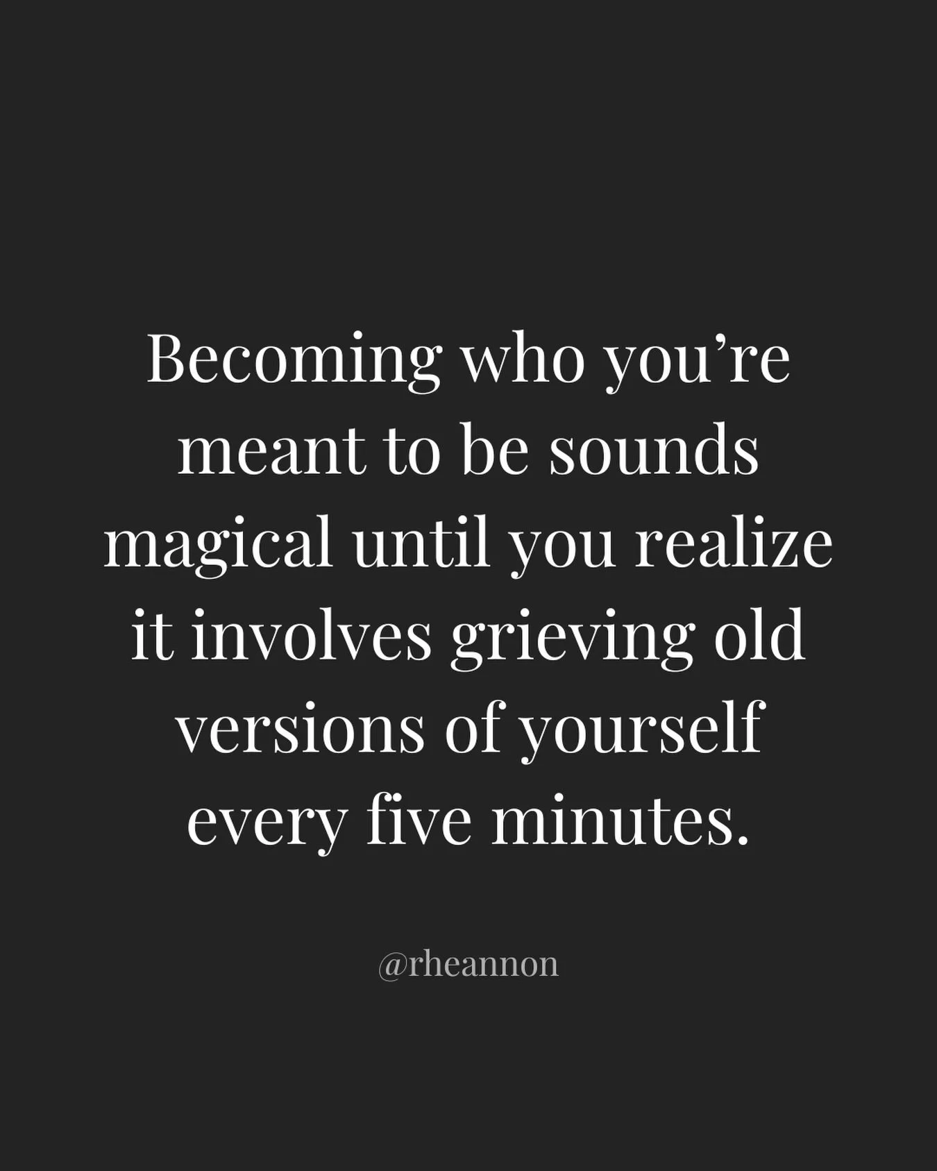Transformation isn&rsquo;t about just becoming. It&rsquo;s also releasing. And sometimes the release feels harder than the rebirth. 💀